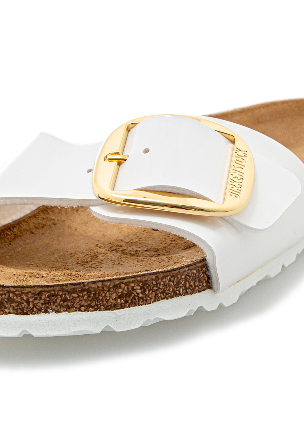 Madrid Big Buckle BF patent white dunkel | Bildmaterial bereitgestellt von SHOES.PLEASE.