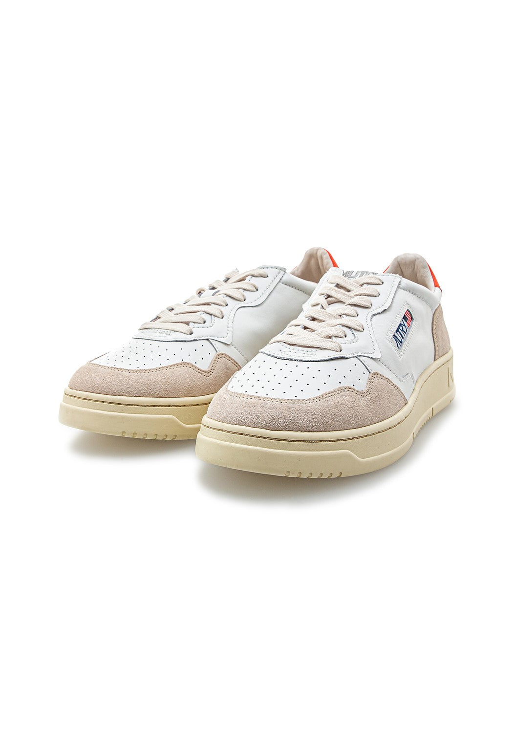 Autry 01 Low Men Leather/Suede white/ora | Bildmaterial bereitgestellt von SHOES.PLEASE.