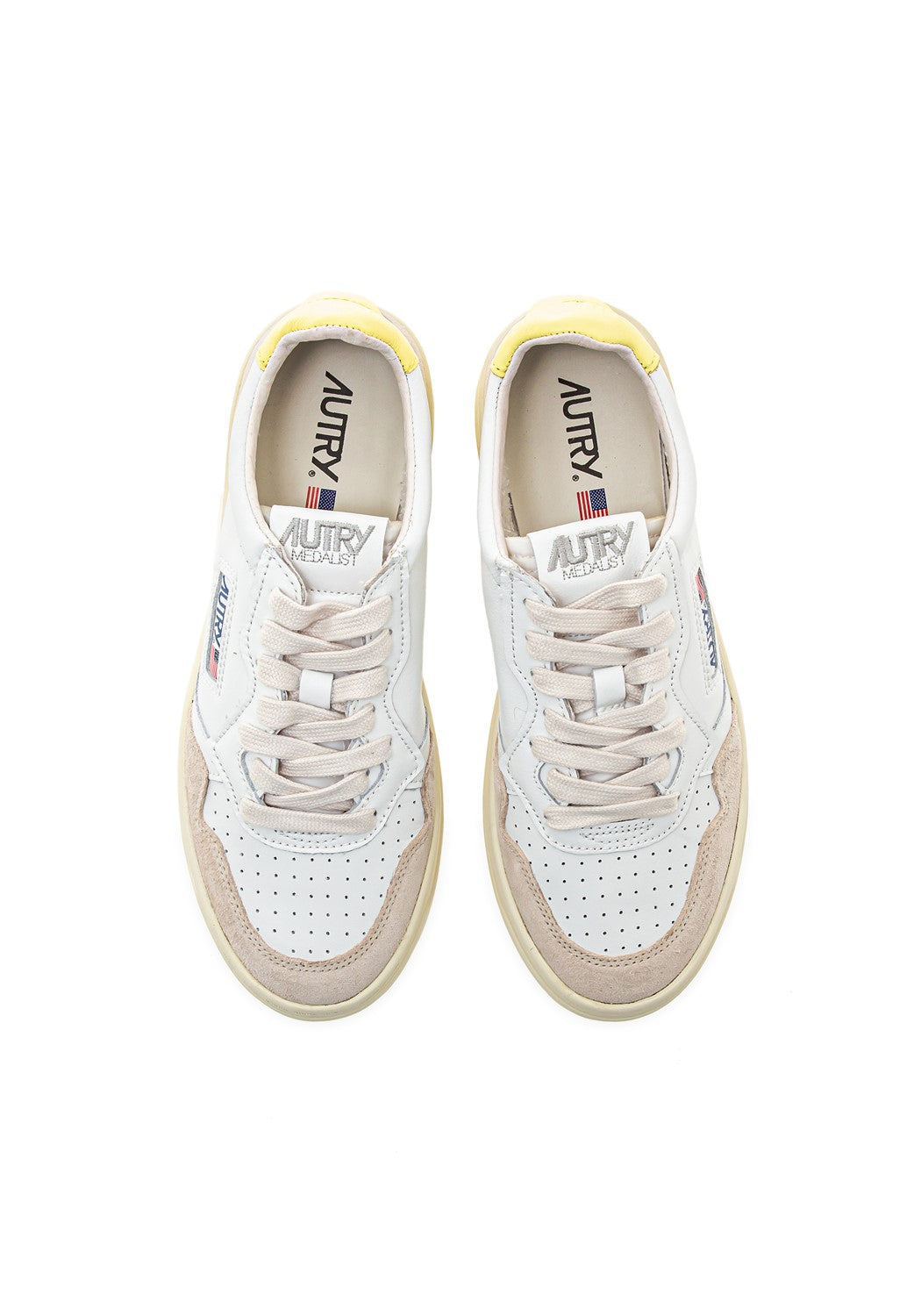 Autry 01 Low Wmn Leather/Suede wht/iris | Bildmaterial bereitgestellt von SHOES.PLEASE.