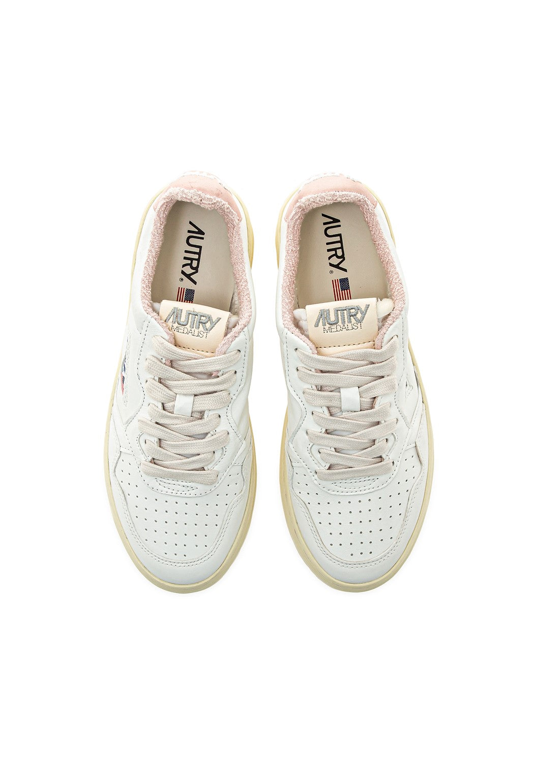 Autry 01 Low Wmn Goat/Spo wht/powder | Bildmaterial bereitgestellt von SHOES.PLEASE.