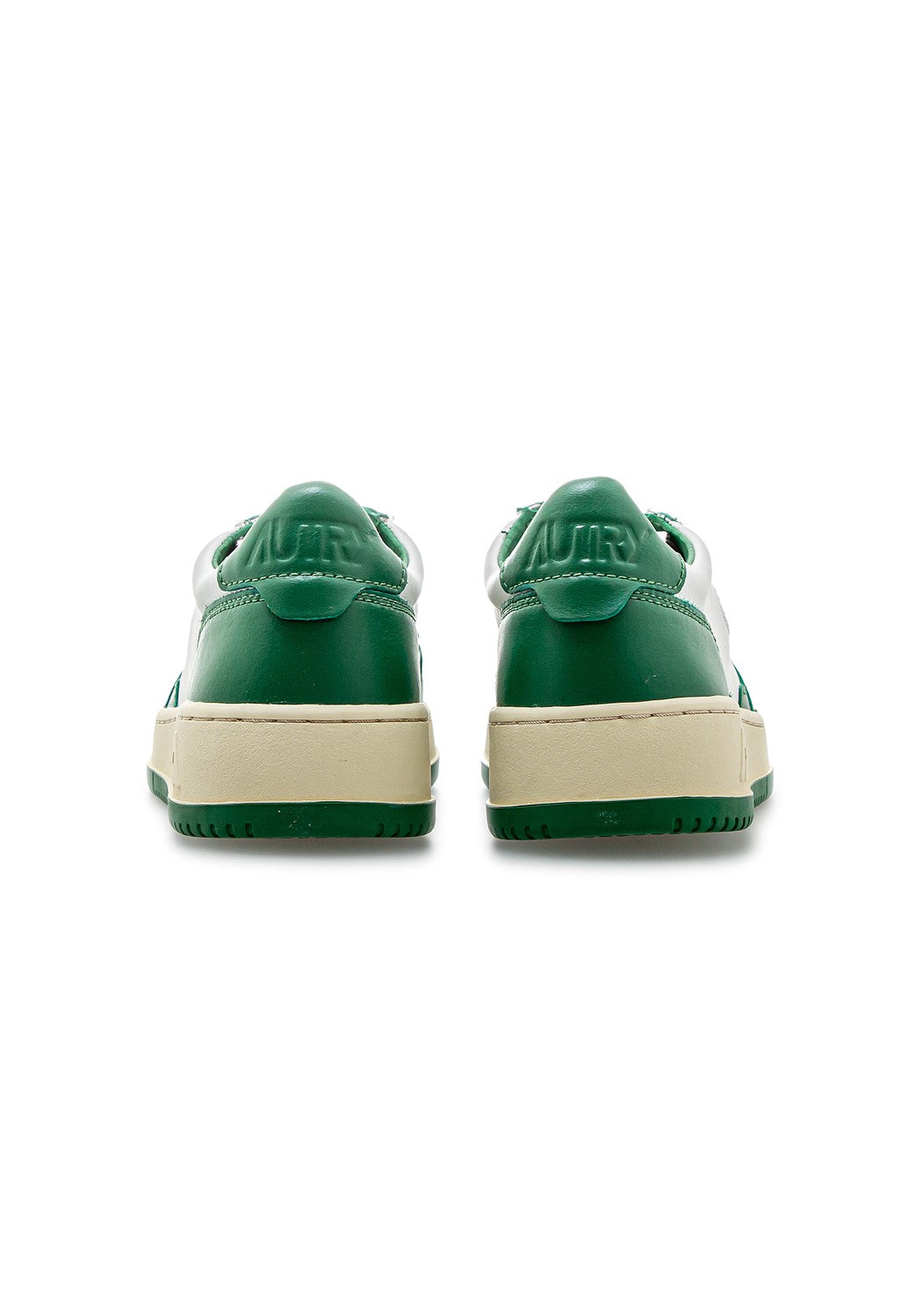 Autry 01 Low Wmn Leather/Leather wht/grn | Bildmaterial bereitgestellt von SHOES.PLEASE.