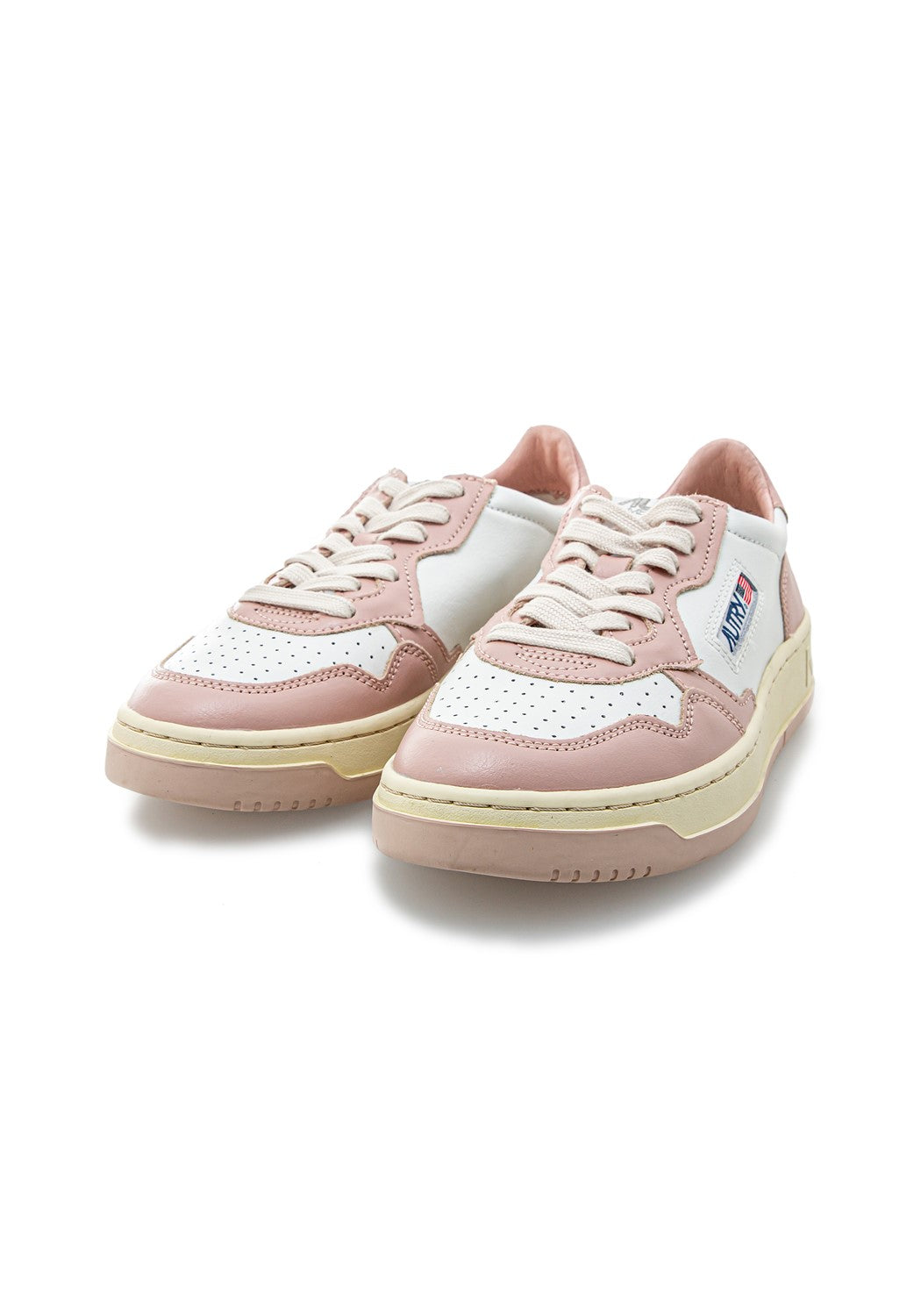 Autry 01 Low Wmn Leather/Leather wht/pnk | Bildmaterial bereitgestellt von SHOES.PLEASE.