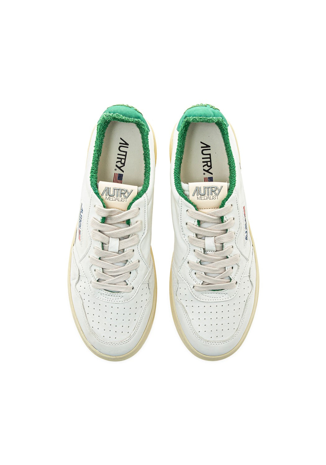 Autry 01 Low Men Goat/Spo wht/grn | Bildmaterial bereitgestellt von SHOES.PLEASE.