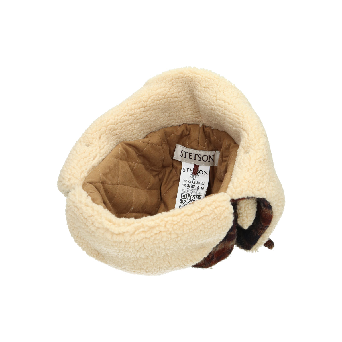 Bomber Cap Wool Check 228 braun blau | Bildmaterial bereitgestellt von SHOES.PLEASE.