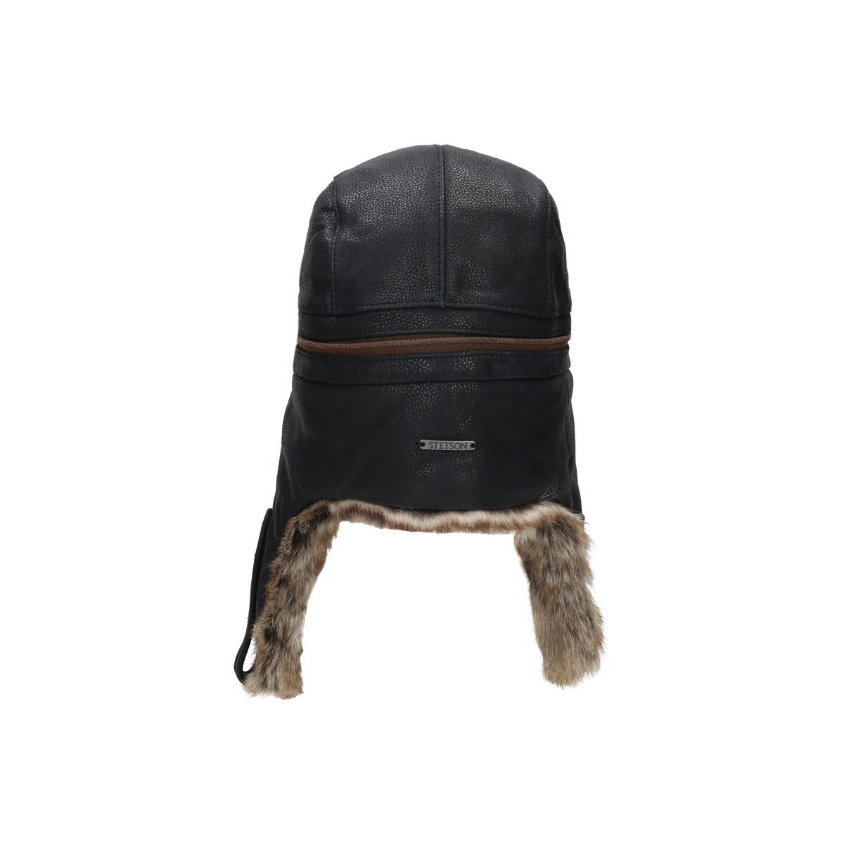 Bomber Cap Cowhide dunkelbraun schwarz dunkel | Bildmaterial bereitgestellt von SHOES.PLEASE.