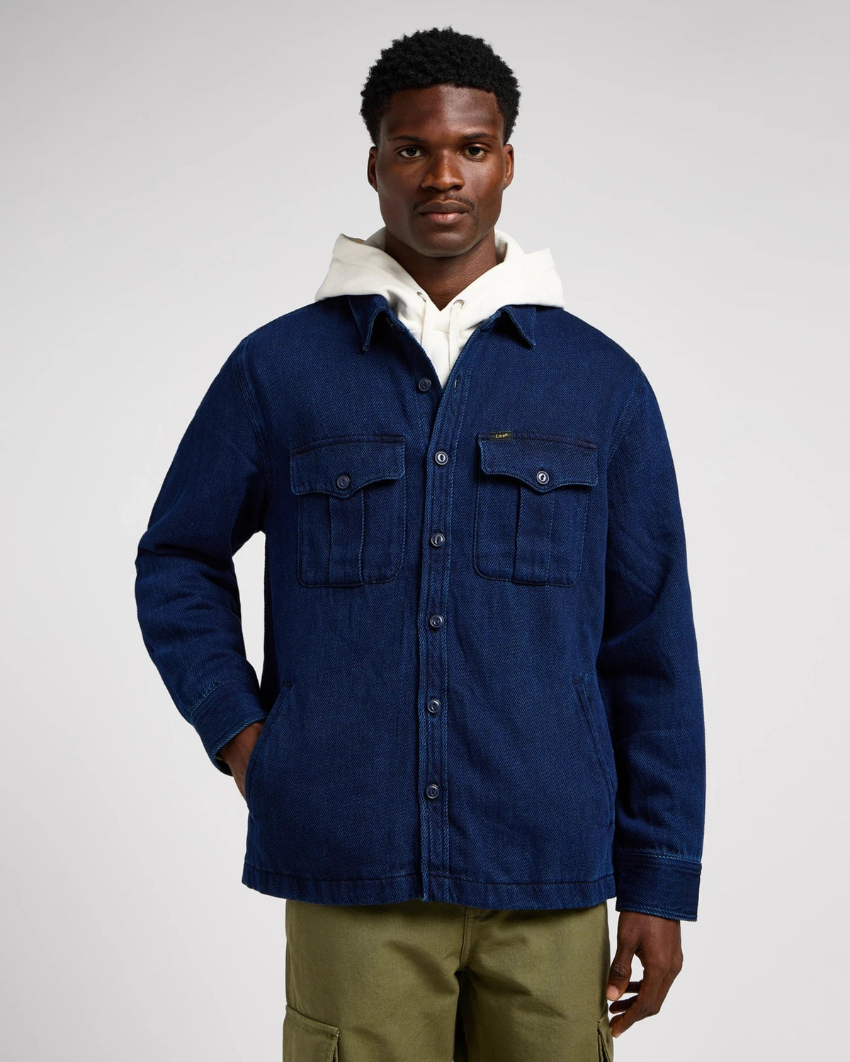 RANGER_OVERSHIRT PURE_indigo | Bildmaterial bereitgestellt von SHOES.PLEASE.
