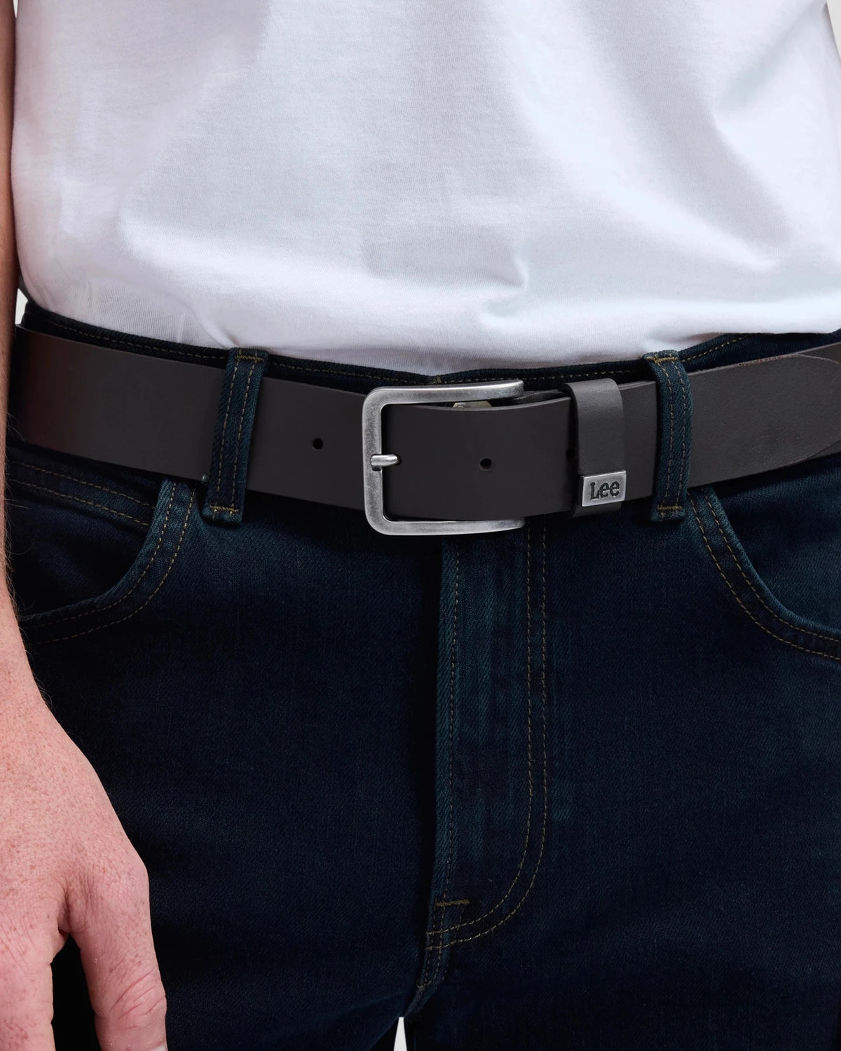 SMALL LOGO BELT dark brown | Bildmaterial bereitgestellt von SHOES.PLEASE.