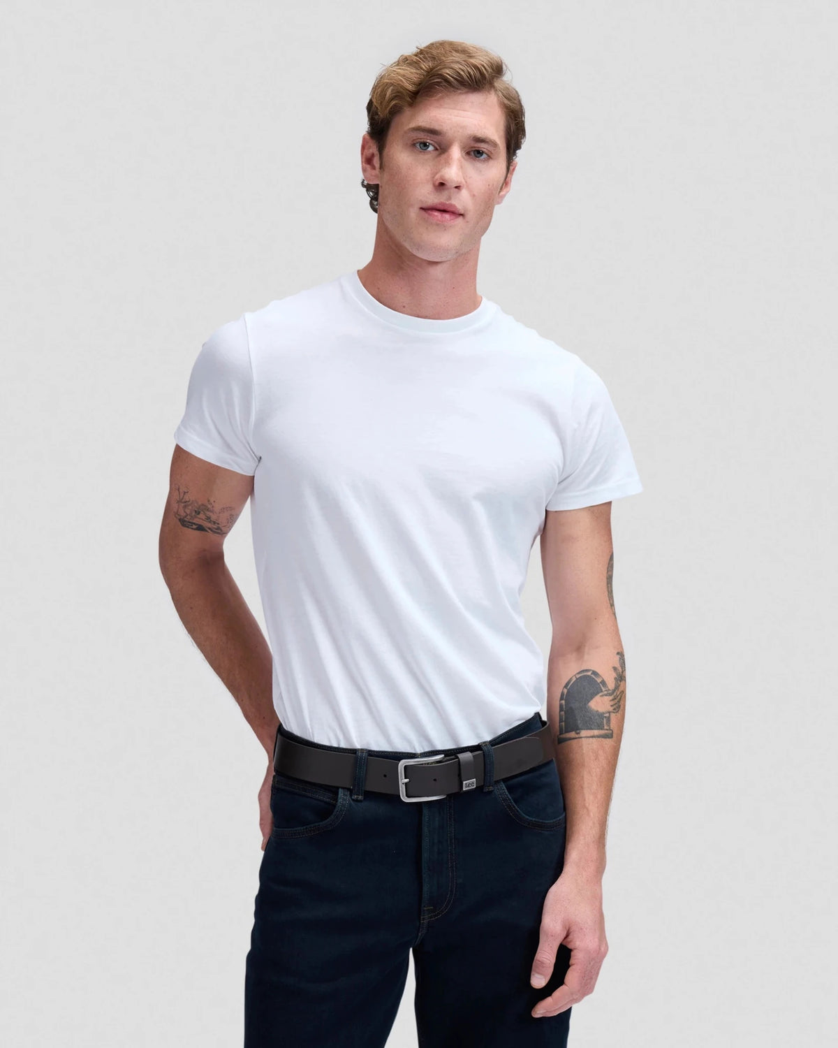 SMALL LOGO BELT dark brown | Bildmaterial bereitgestellt von SHOES.PLEASE.
