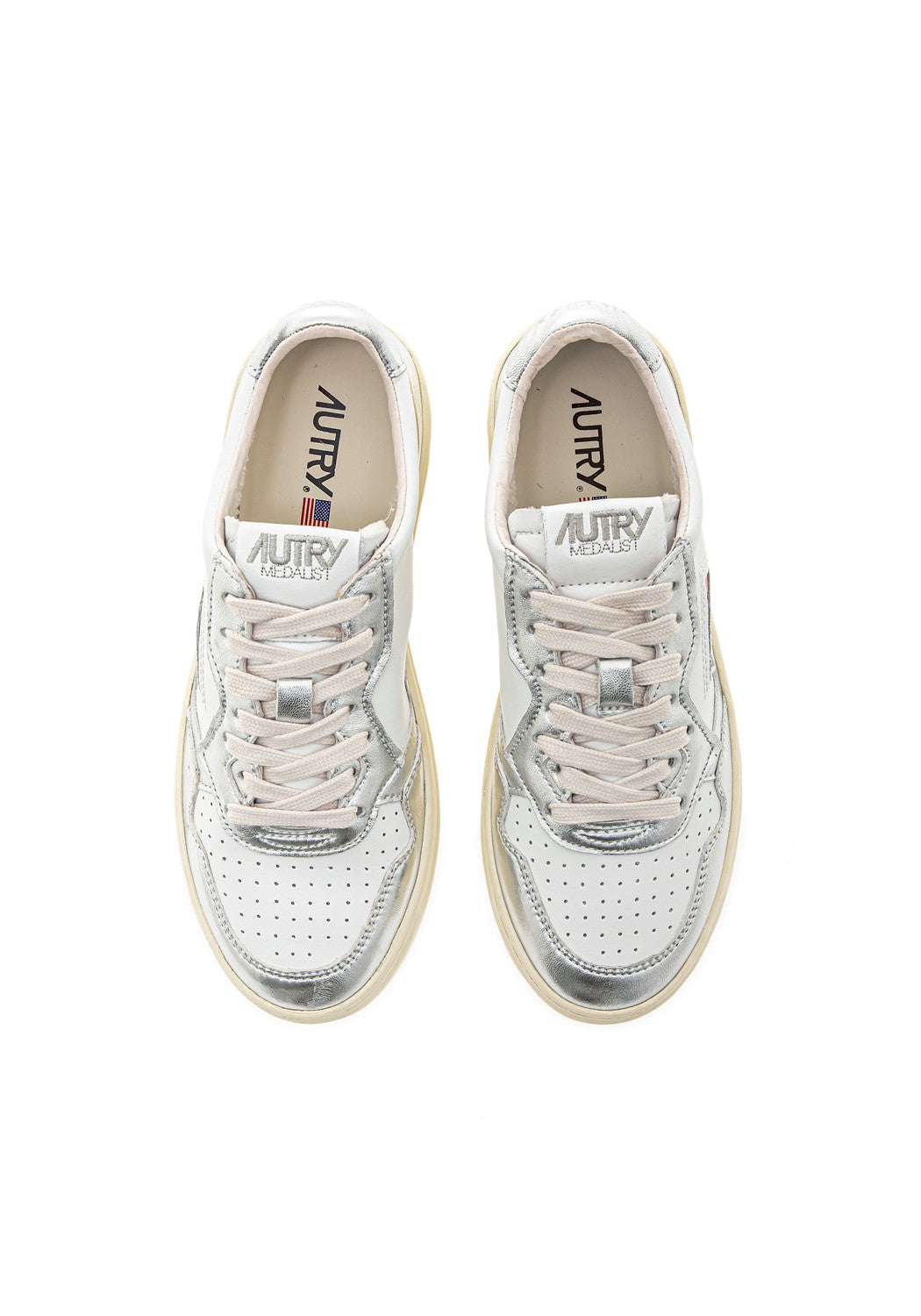 AUTRY 01 LOW WOM LEAT/LEAT silver | Bildmaterial bereitgestellt von SHOES.PLEASE.