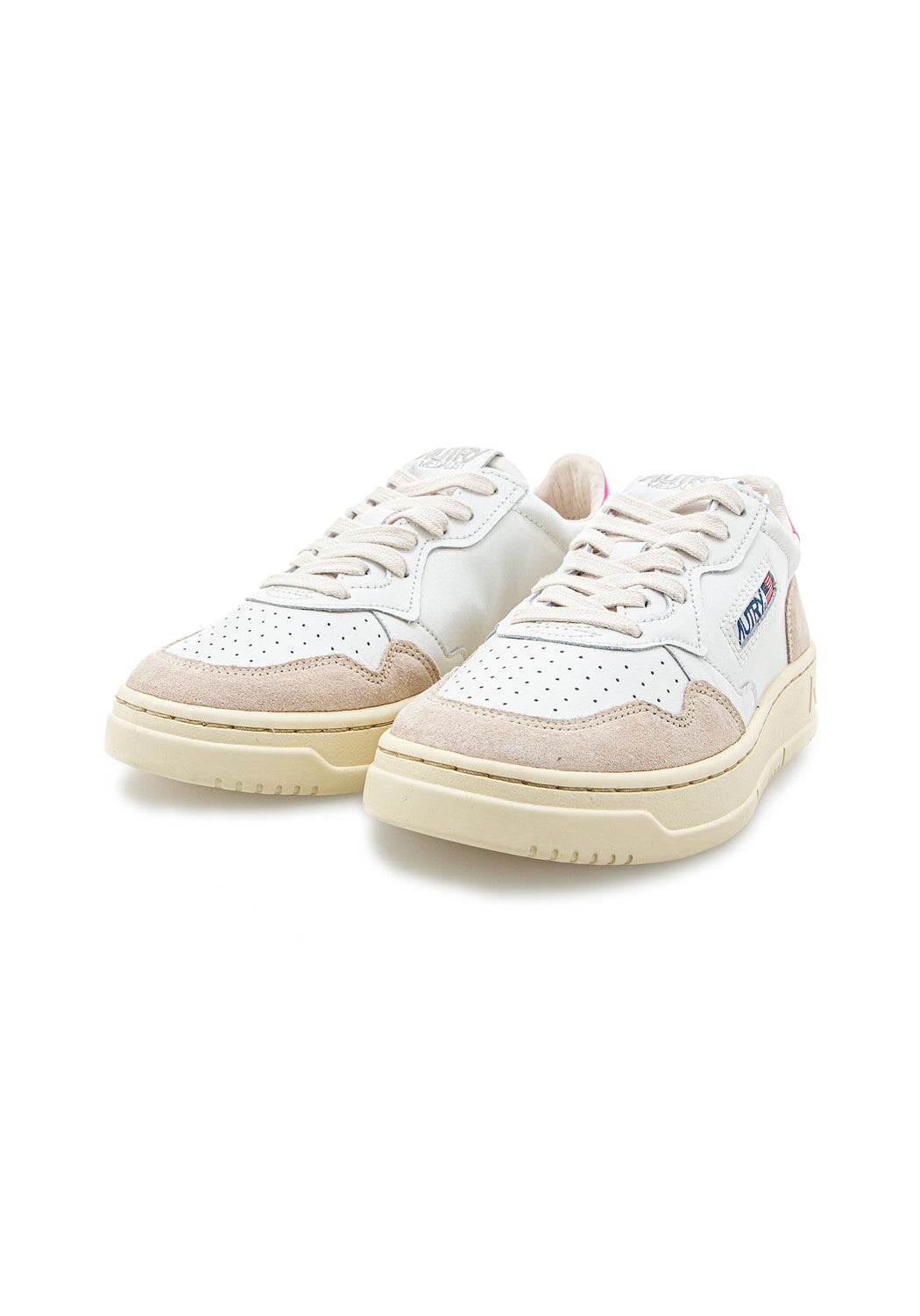 AUTRY 01 LOW WOM LEAT/SUEDE white/bubble | Bildmaterial bereitgestellt von SHOES.PLEASE.