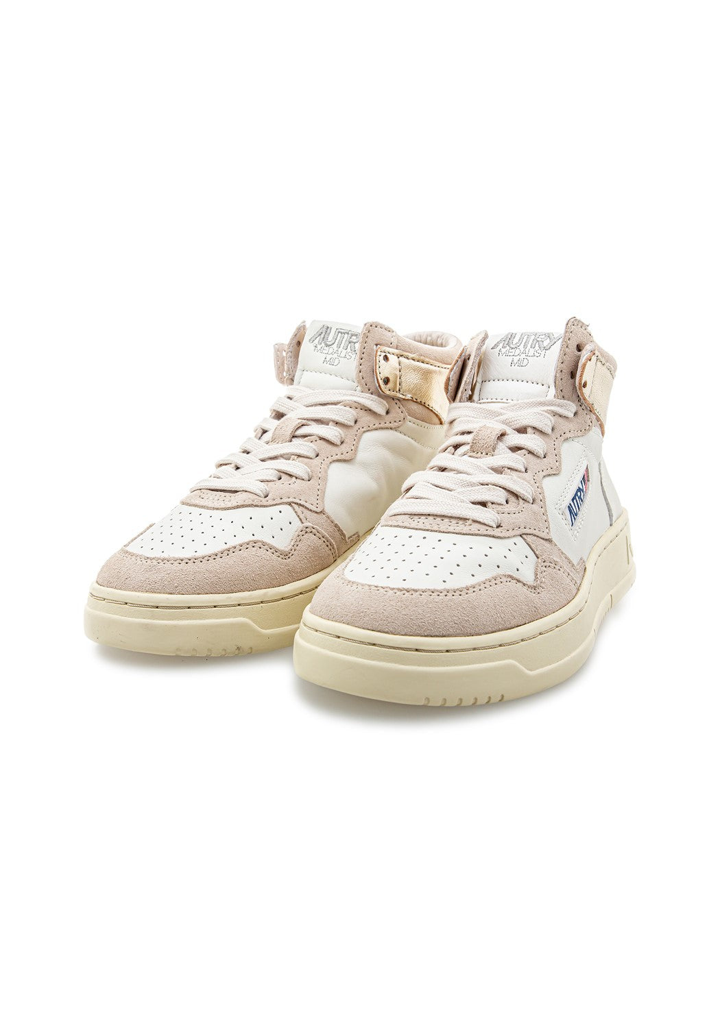 AUTRY 01 MID WOM GOAT/SUEDE platinum | Bildmaterial bereitgestellt von SHOES.PLEASE.