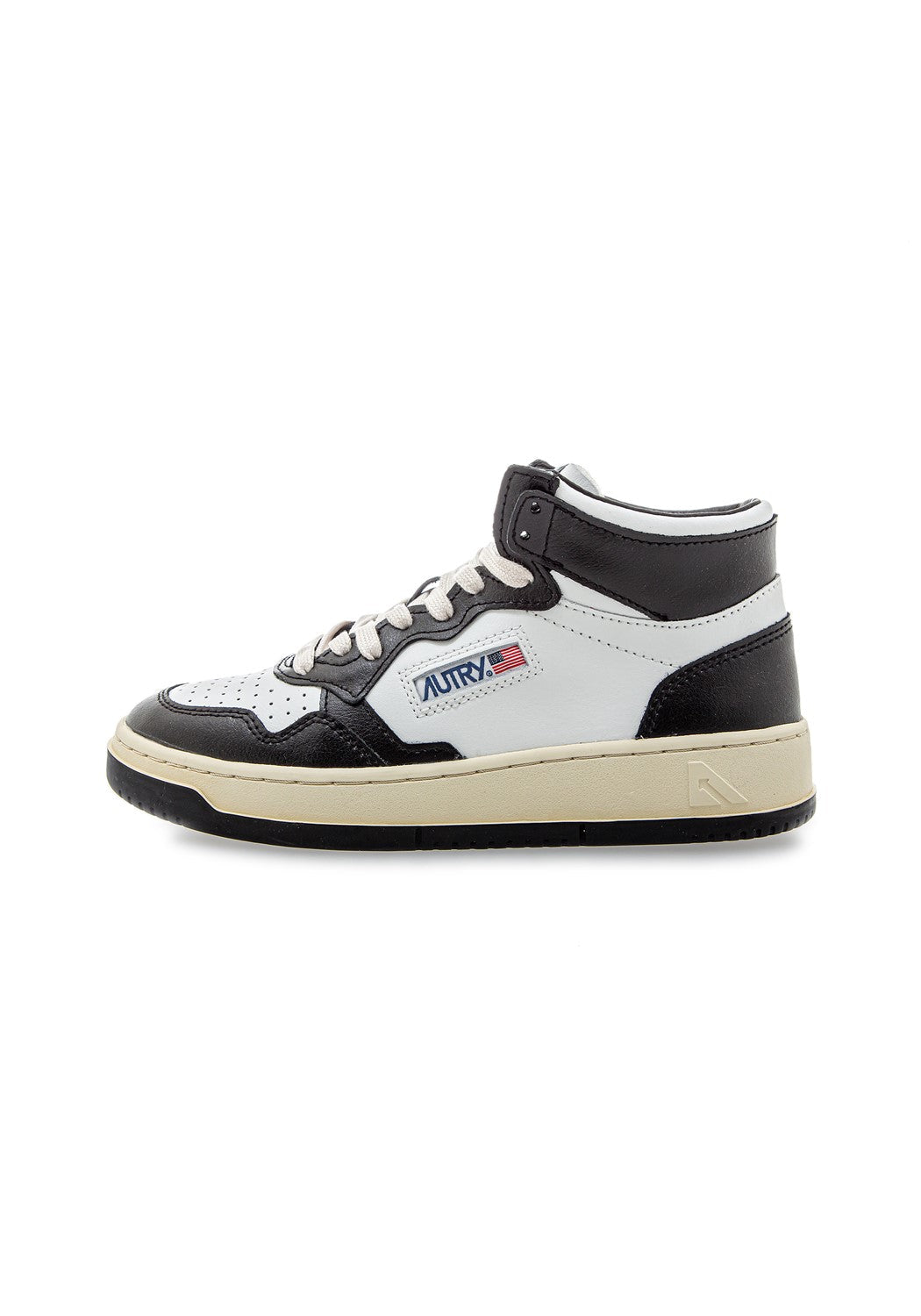 AUTRY 01 MID WOM LEAT/LEAT white/black | Bildmaterial bereitgestellt von SHOES.PLEASE.