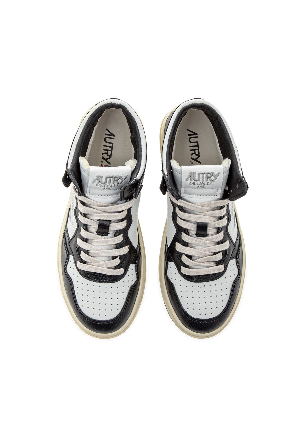 AUTRY 01 MID WOM LEAT/LEAT white/black | Bildmaterial bereitgestellt von SHOES.PLEASE.