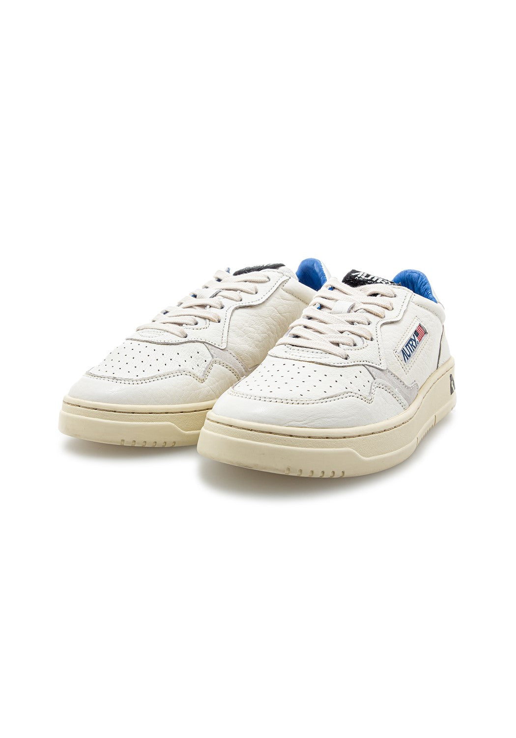 AUTRY 01 LOW MAN LEAT/ELEP wht/silvr/blk | Bildmaterial bereitgestellt von SHOES.PLEASE.