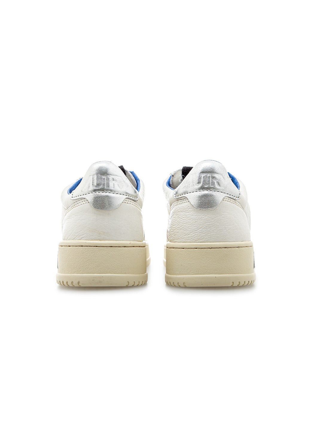 AUTRY 01 LOW MAN LEAT/ELEP wht/silvr/blk | Bildmaterial bereitgestellt von SHOES.PLEASE.