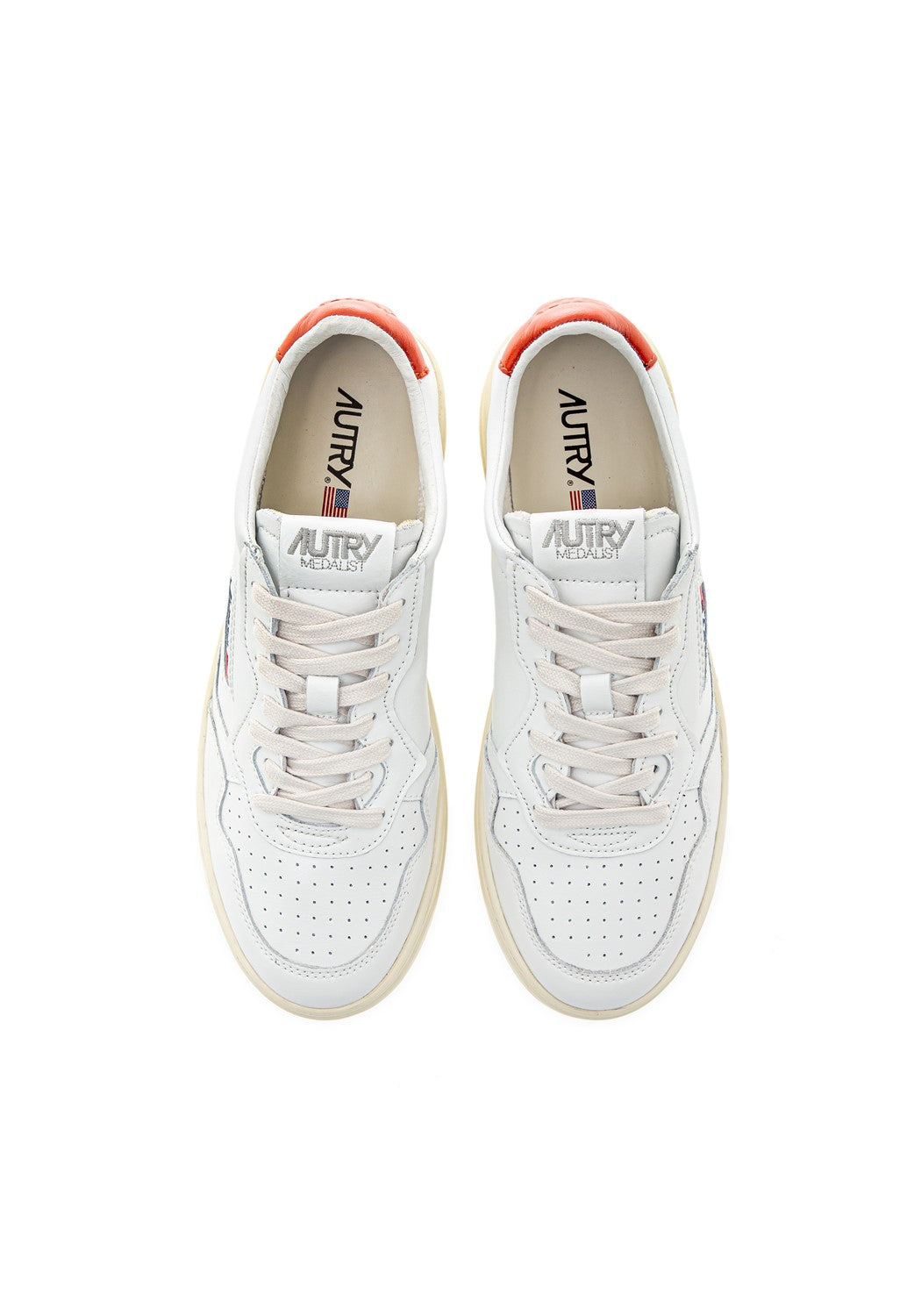 AUTRY 01 LOW MAN LEAT/LEAT white/rust | Bildmaterial bereitgestellt von SHOES.PLEASE.