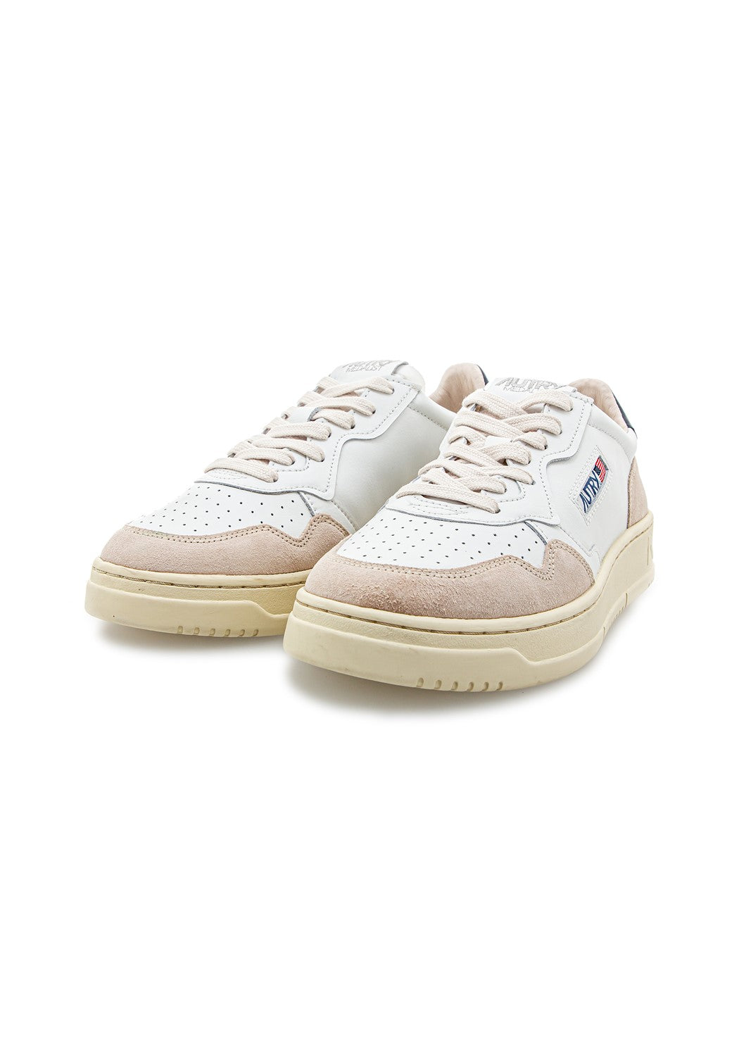 AUTRY 01 LOW MAN LEAT/SUEDE white/blue | Bildmaterial bereitgestellt von SHOES.PLEASE.
