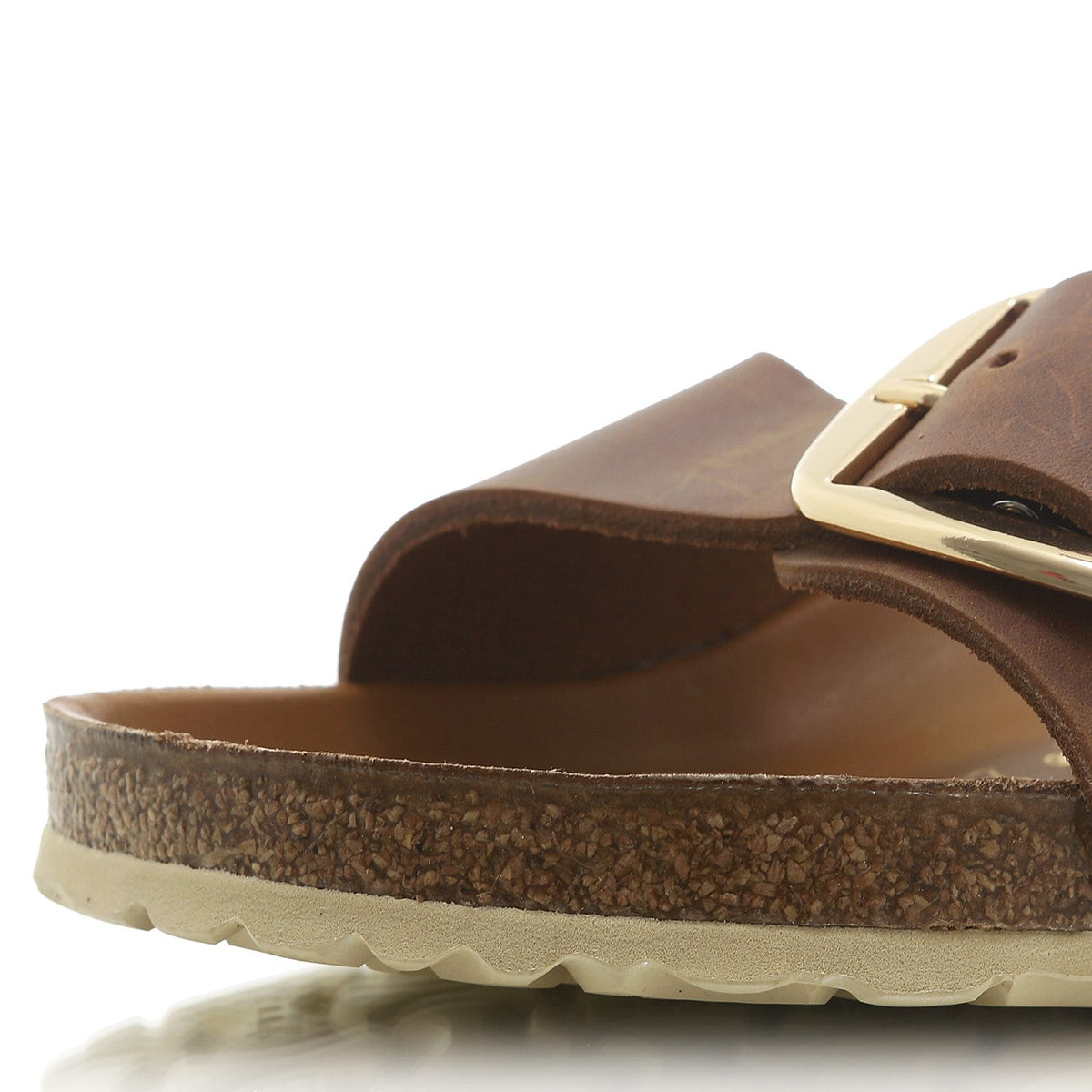 Madrid Big Buckle Natural Leather Oiled cognac | Bildmaterial bereitgestellt von SHOES.PLEASE.