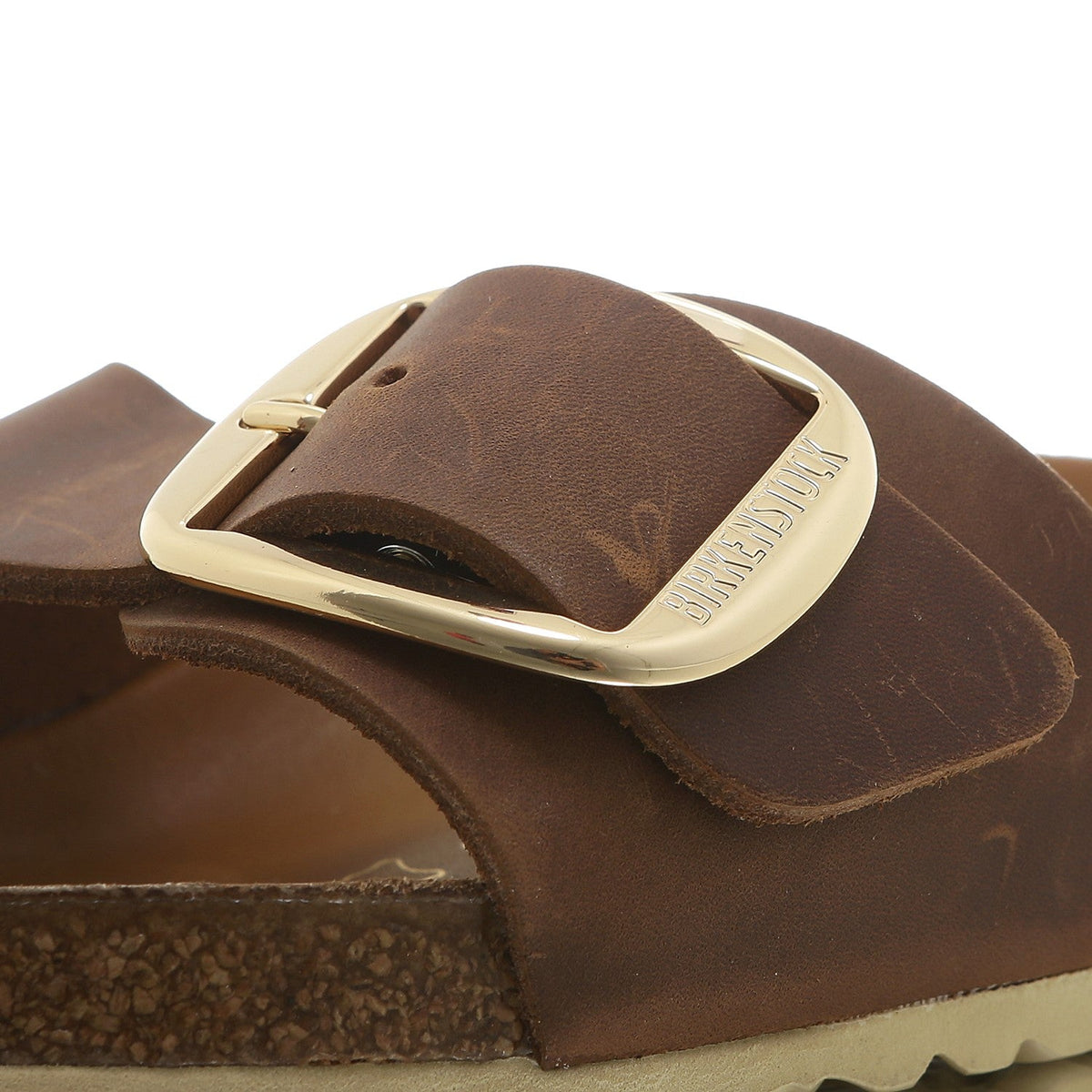 Madrid Big Buckle Natural Leather Oiled cognac | Bildmaterial bereitgestellt von SHOES.PLEASE.