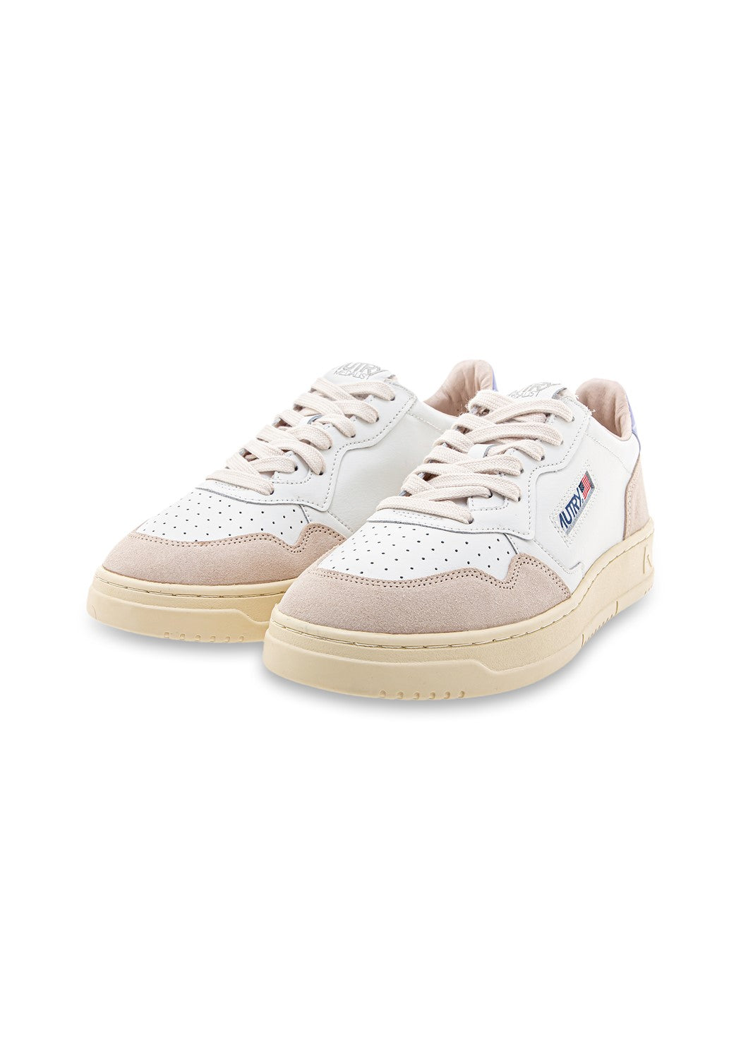 AUTRY 01 LOW MAN LEAT/SUEDE wht/lavand | Bildmaterial bereitgestellt von SHOES.PLEASE.