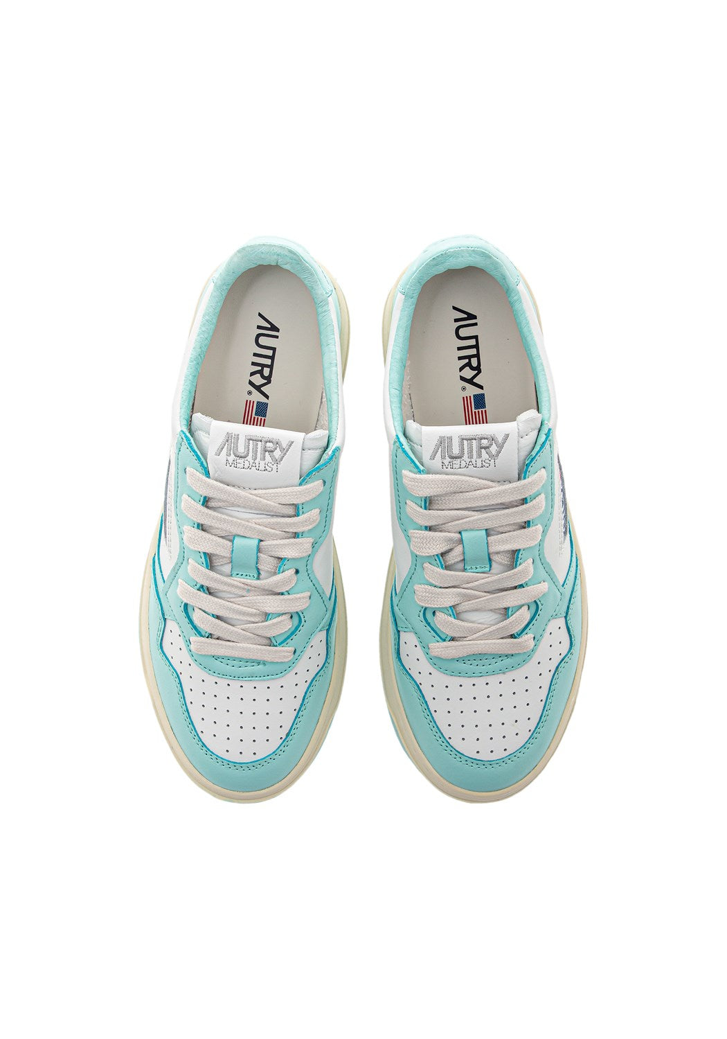 AUTRY 01 LOW WOM LEAT/LEAT turquoise | Bildmaterial bereitgestellt von SHOES.PLEASE.