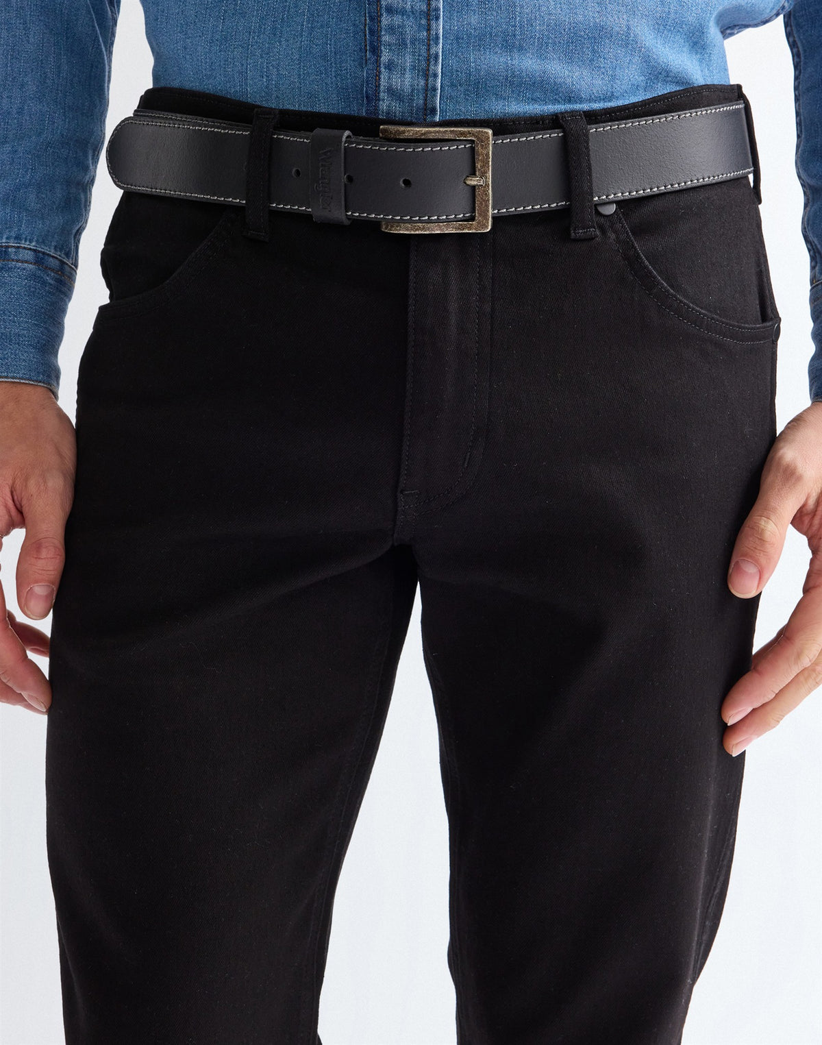 STITCHED BELT black | Bildmaterial bereitgestellt von SHOES.PLEASE.