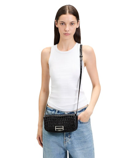 Ezra Crossbody S New Croco black | Bildmaterial bereitgestellt von SHOES.PLEASE.