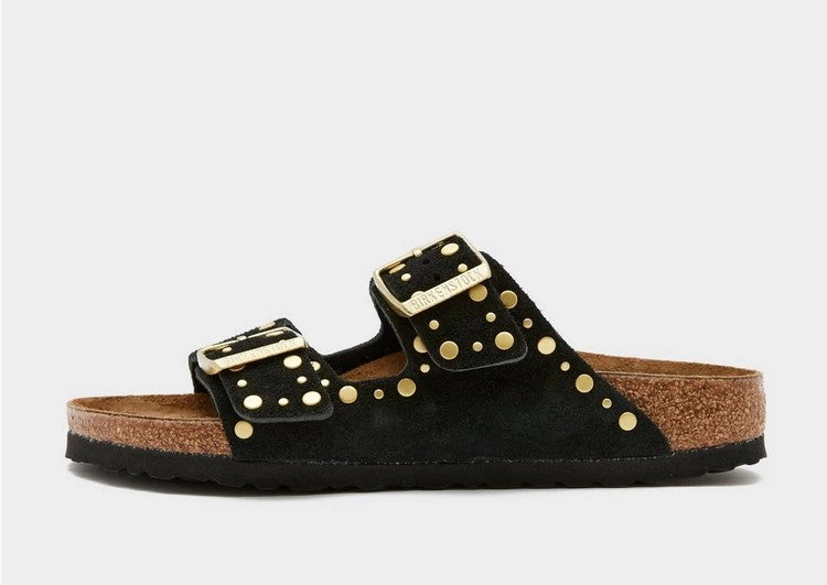 Arizona Rivets Suede Leather Women Narrow black | Bildmaterial bereitgestellt von SHOES.PLEASE.