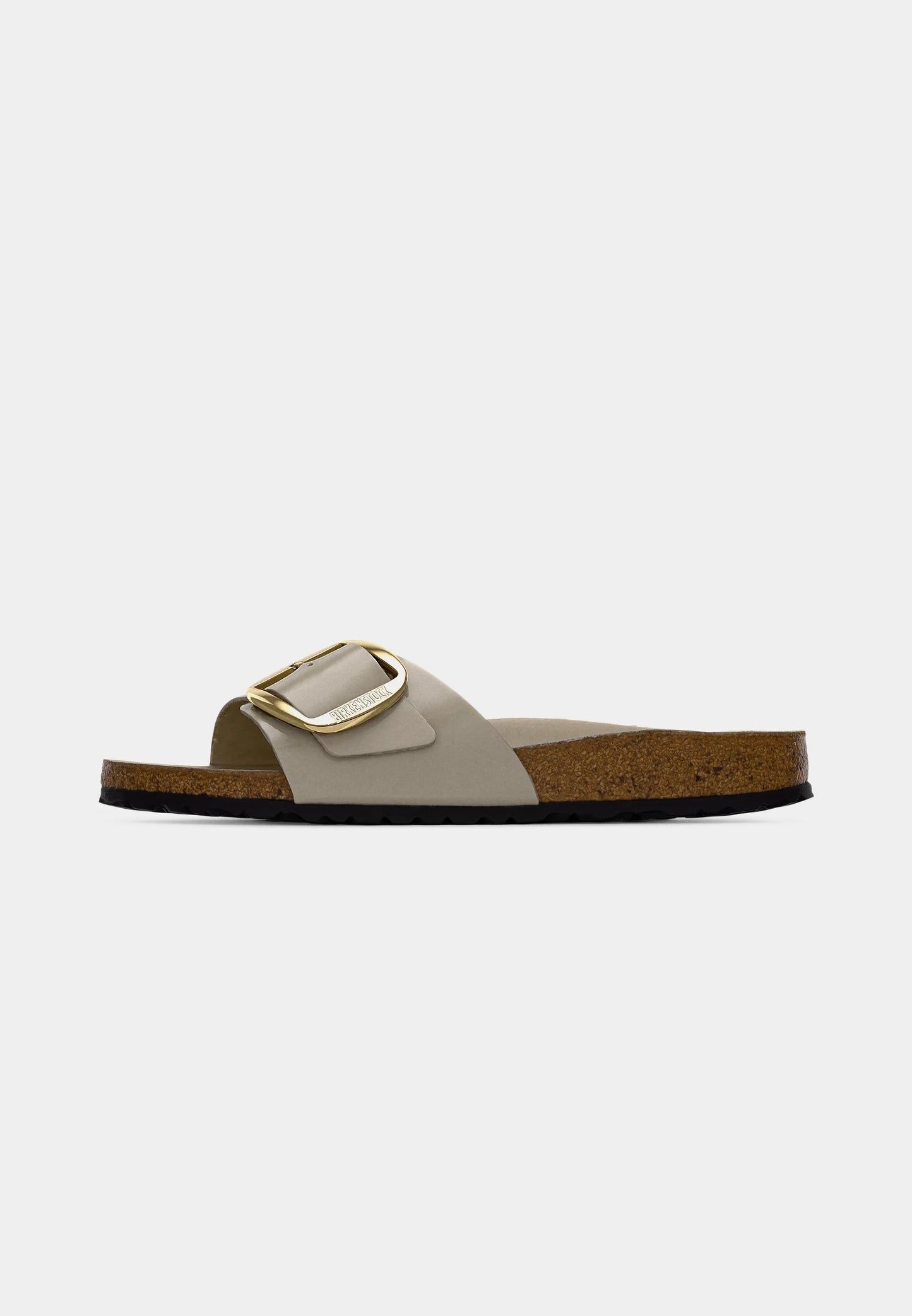 Madrid Big Buckle Natural Leather Patent Women Narrow high-shine oyster | Bildmaterial bereitgestellt von SHOES.PLEASE.