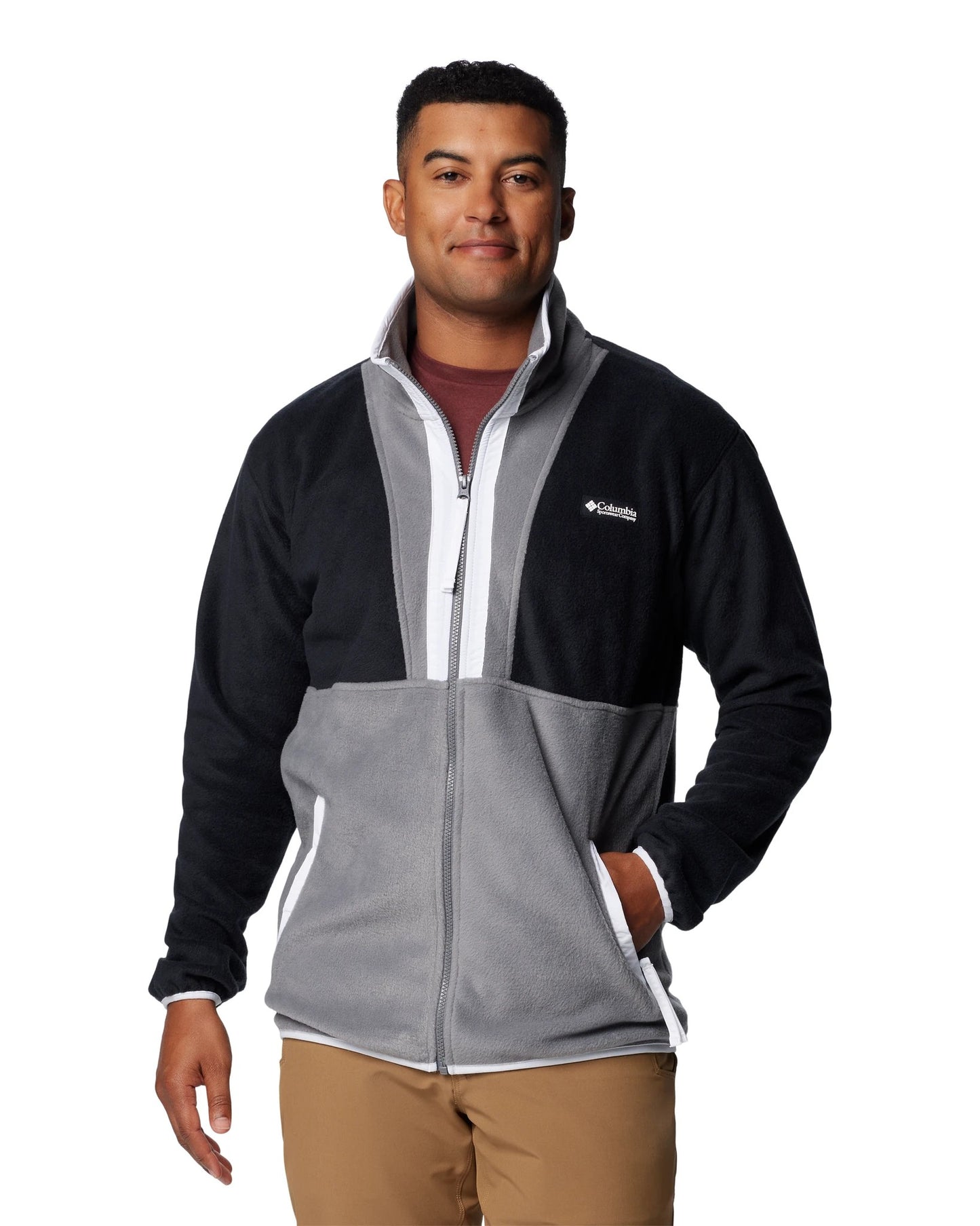 AM9839 Backbowl II Full Zip Fleece black/city grey | Bildmaterial bereitgestellt von SHOES.PLEASE.