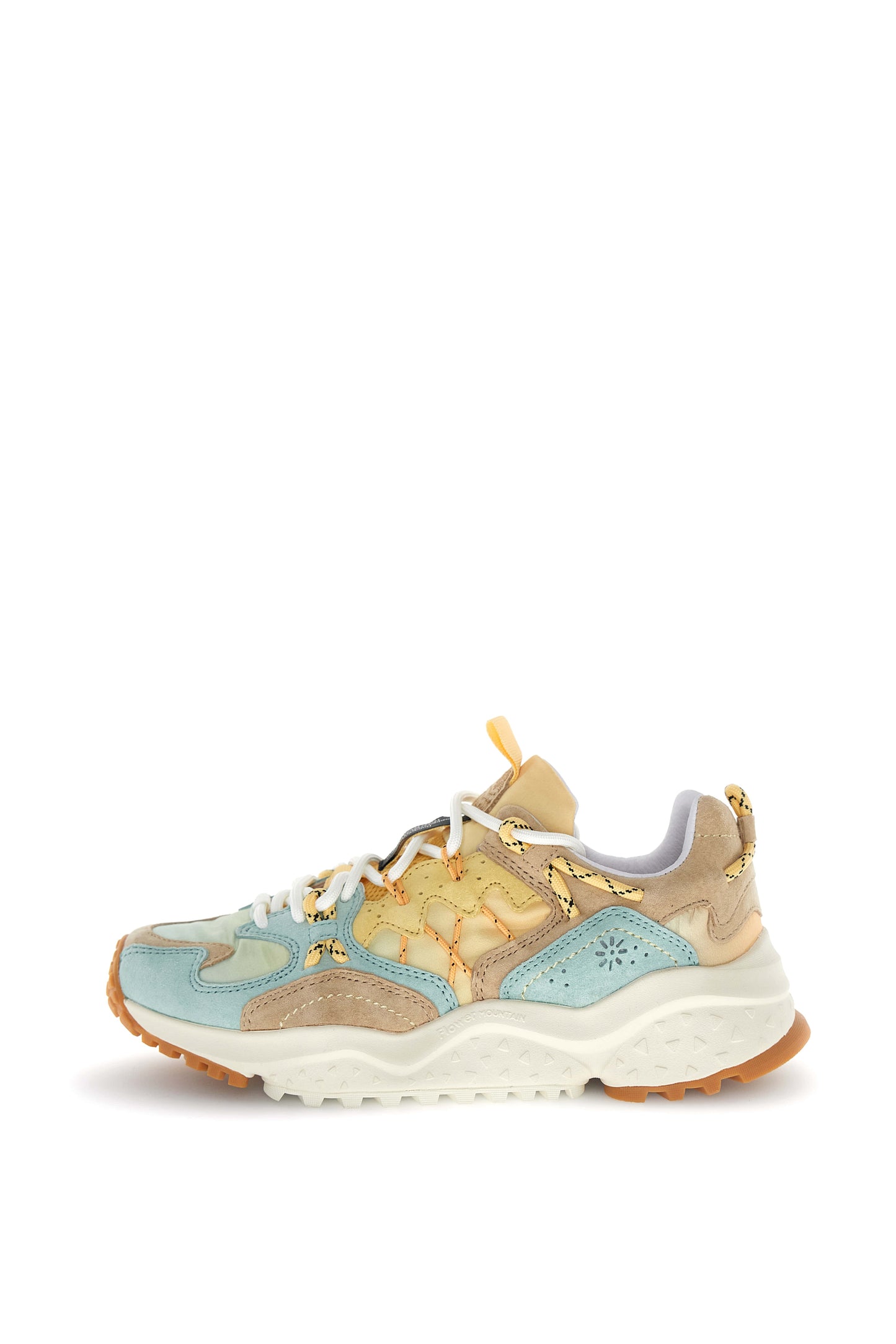 YAMABUSHI WOMAN SUEDE/NYLON RIPSTOP blau | Bildmaterial bereitgestellt von SHOES.PLEASE.