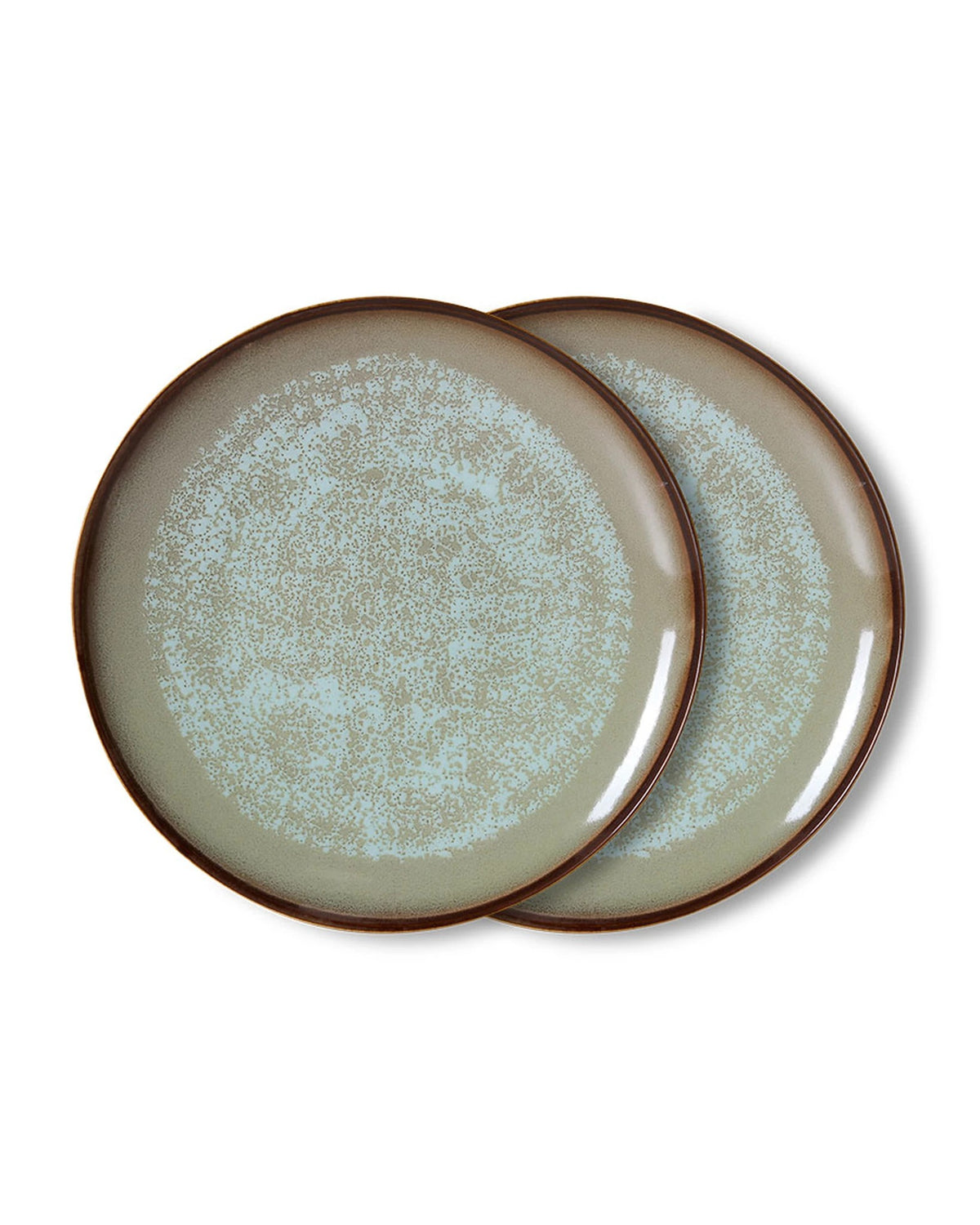 70s ceramics: dinner plate, contrast (set of 2) multicolour | Bildmaterial bereitgestellt von SHOES.PLEASE.