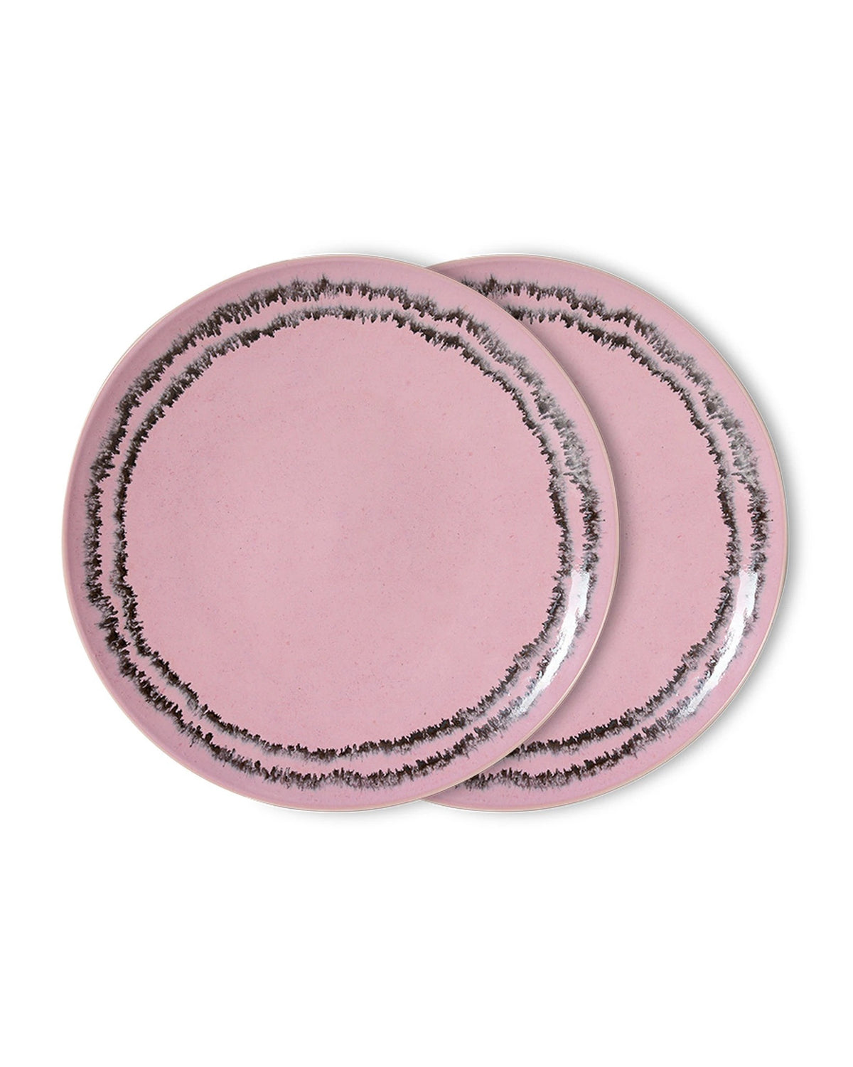 70s ceramics: dinner plate, bubble (set of 2) pink | Bildmaterial bereitgestellt von SHOES.PLEASE.