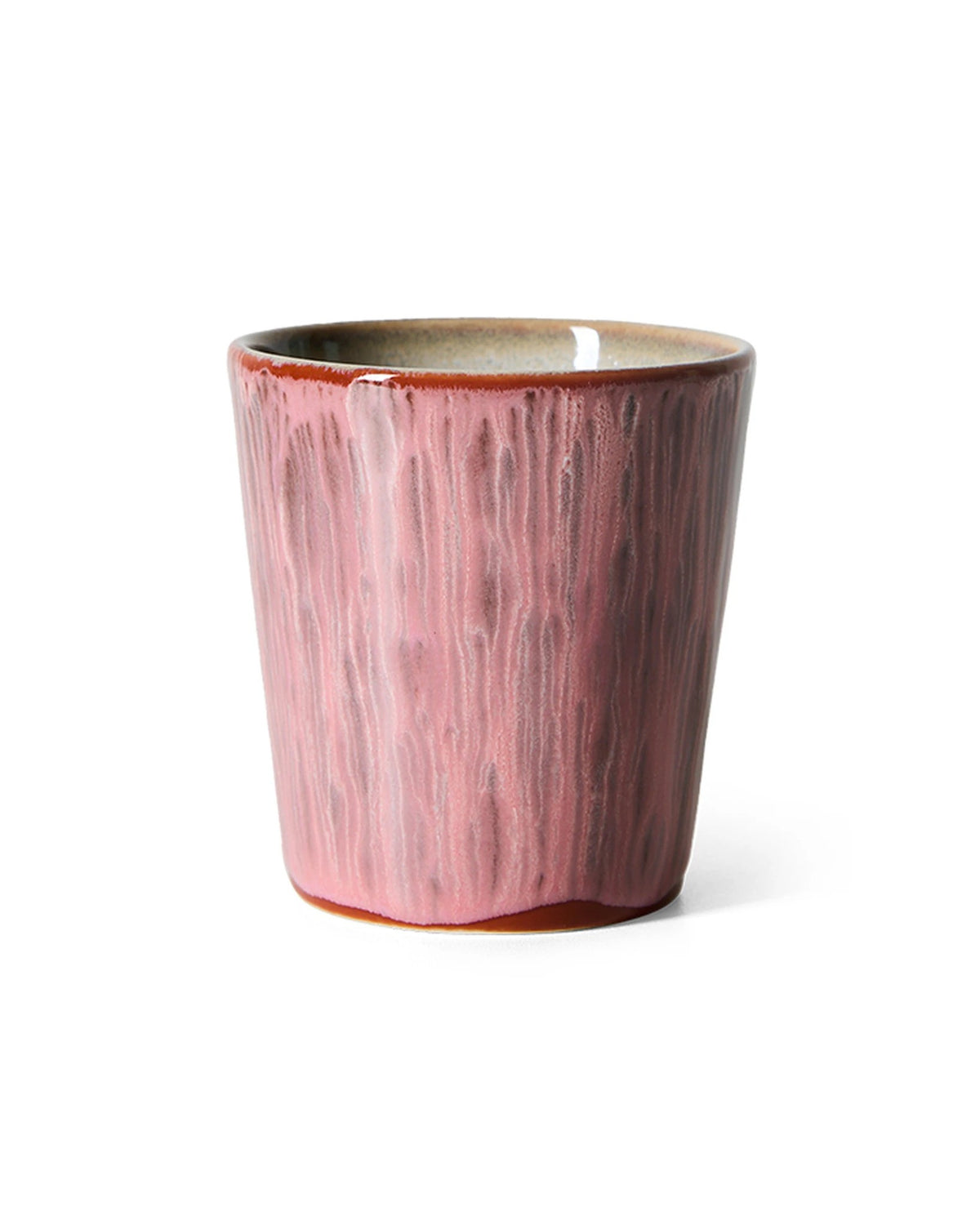 70s ceramics: coffee mug, rhubarb pink | Bildmaterial bereitgestellt von SHOES.PLEASE.