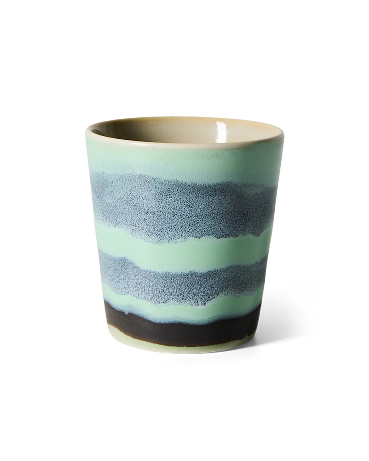 70s ceramics: coffee mug, river multicolour | Bildmaterial bereitgestellt von SHOES.PLEASE.