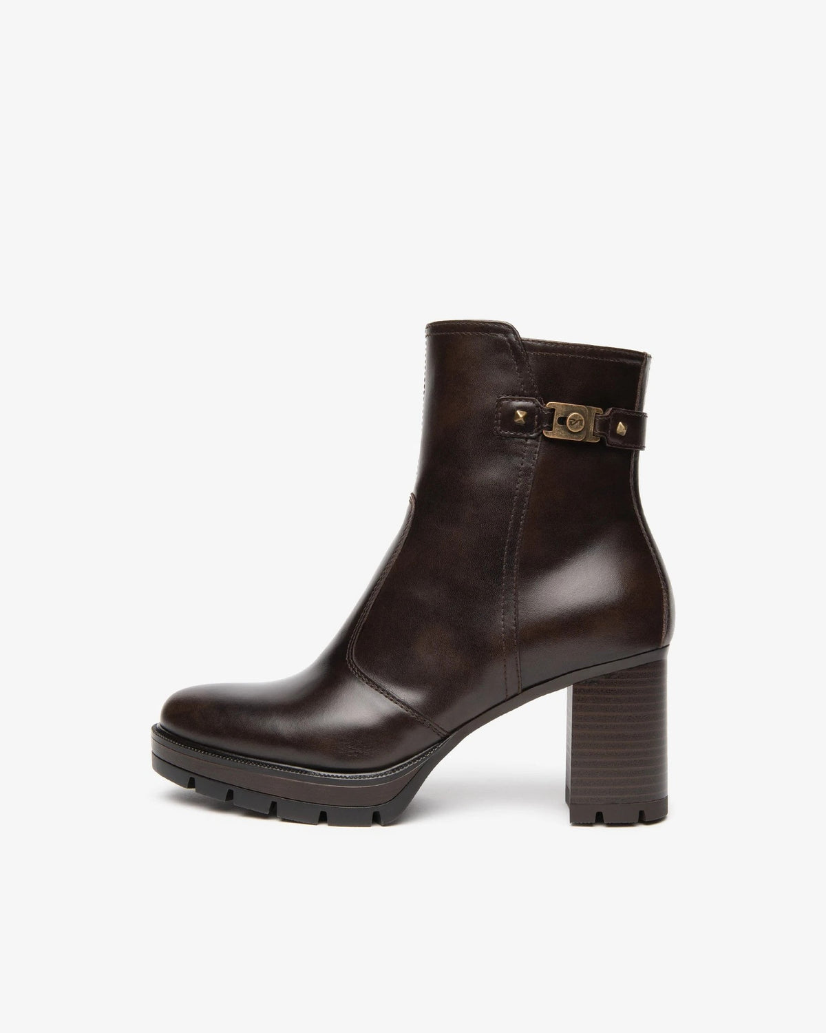 NERO GIARDINI Stiefeletten Damen I618043D Manolete braun | Bildmaterial bereitgestellt von SHOES.PLEASE.