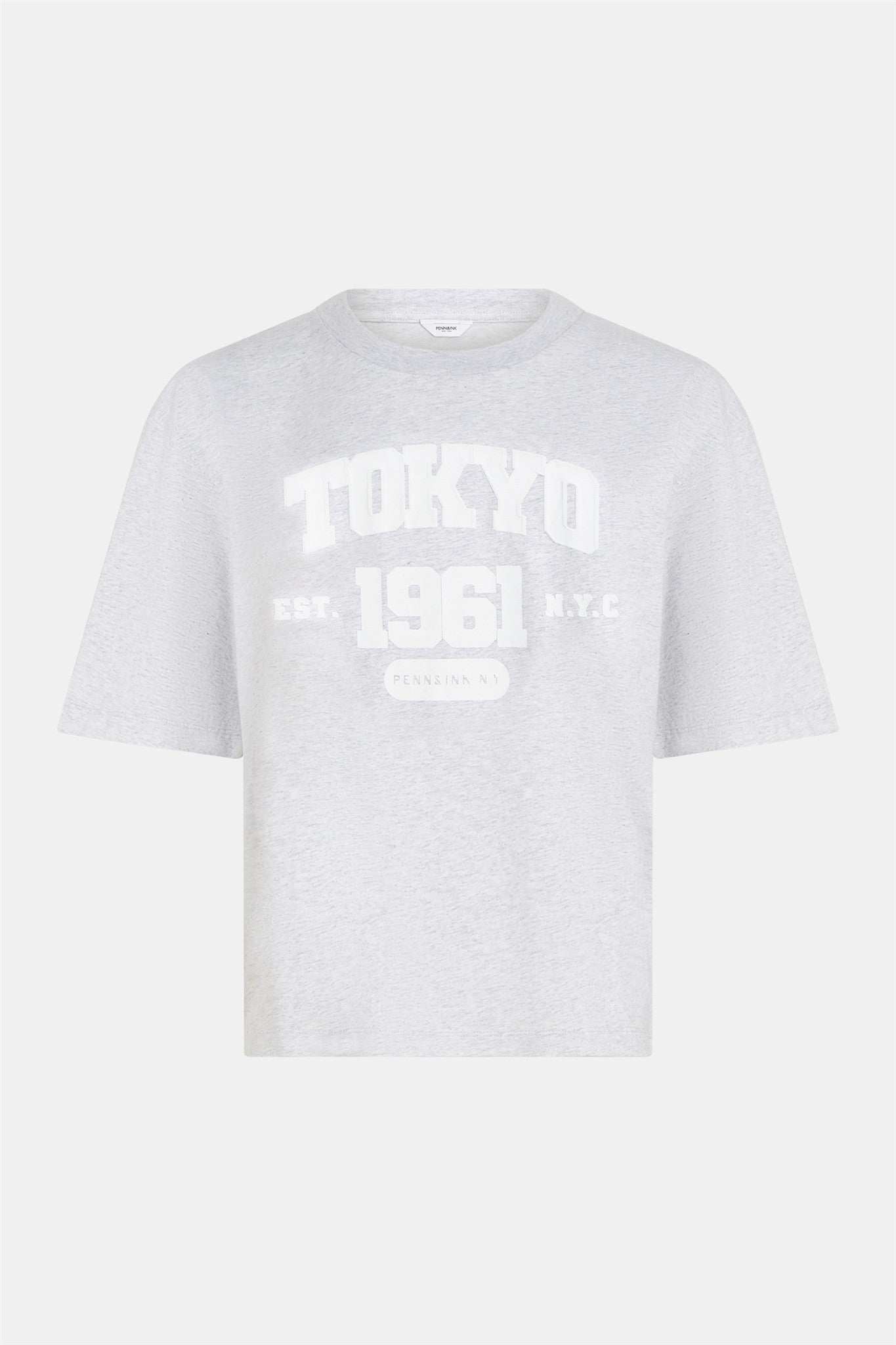 T-shirt print grey mel. | Bildmaterial bereitgestellt von SHOES.PLEASE.