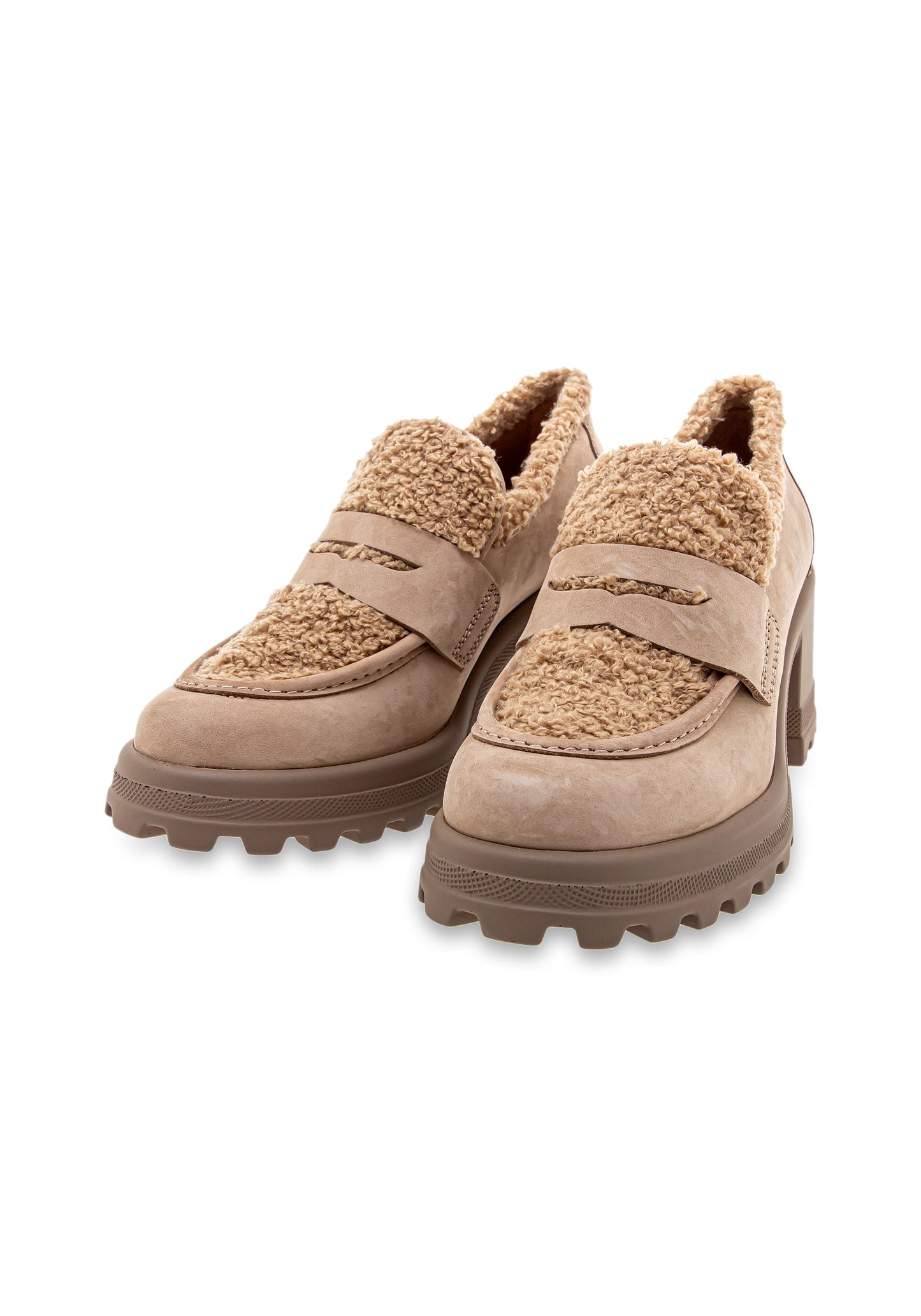 Tani Fur light Fabric/Nubuck beige | Bildmaterial bereitgestellt von SHOES.PLEASE.