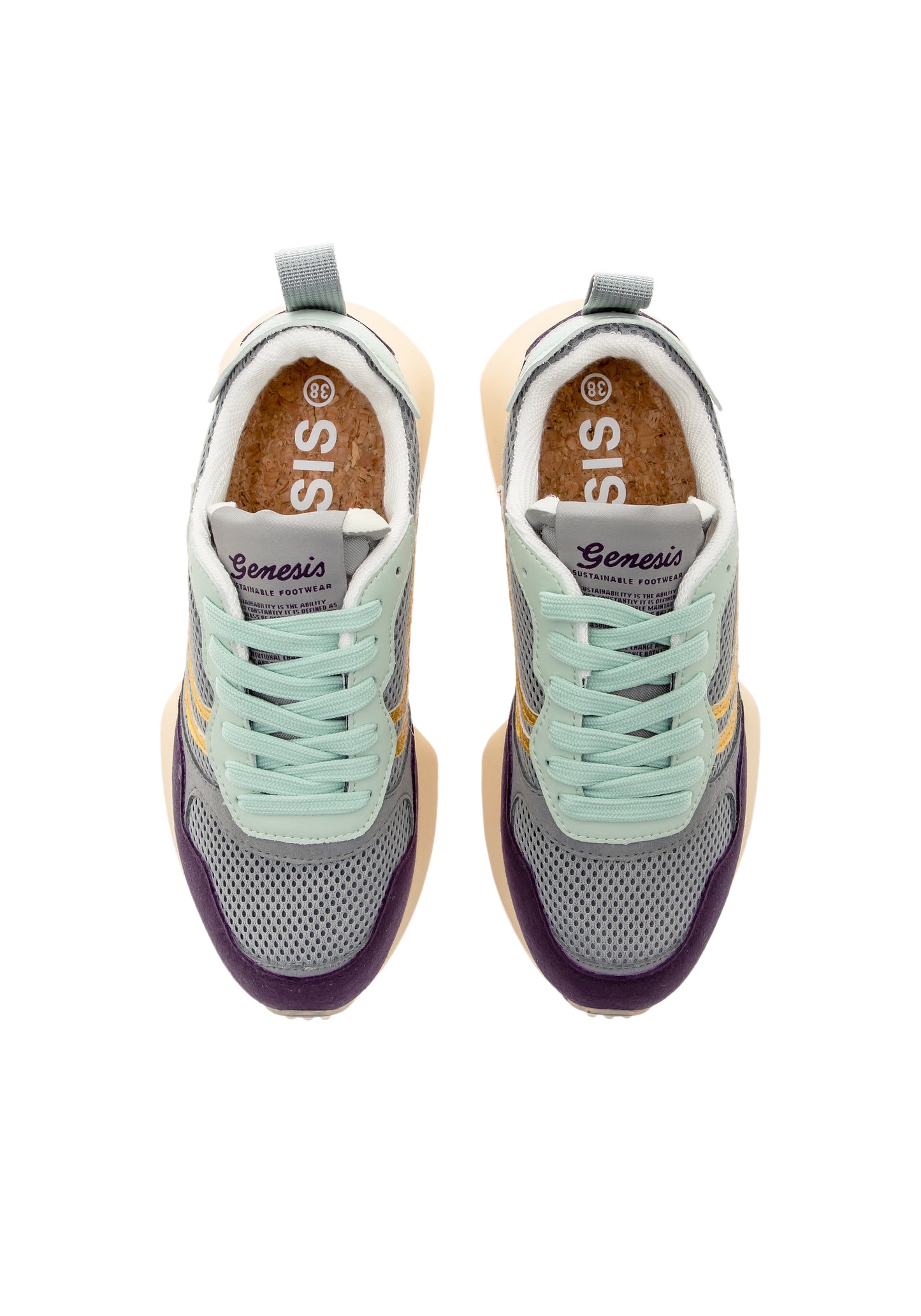 G-Marathon Multimesh prple/gry/shlf/gold | Bildmaterial bereitgestellt von SHOES.PLEASE.