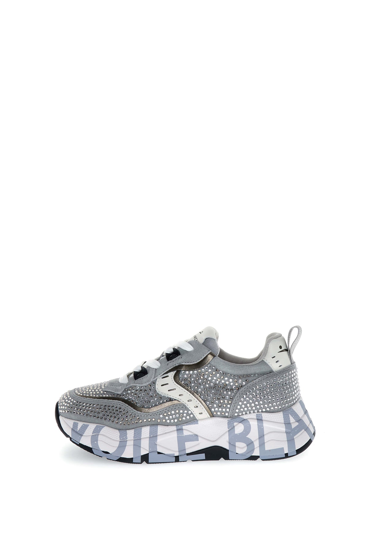 CLUB105 suede/strass grau | Bildmaterial bereitgestellt von SHOES.PLEASE.