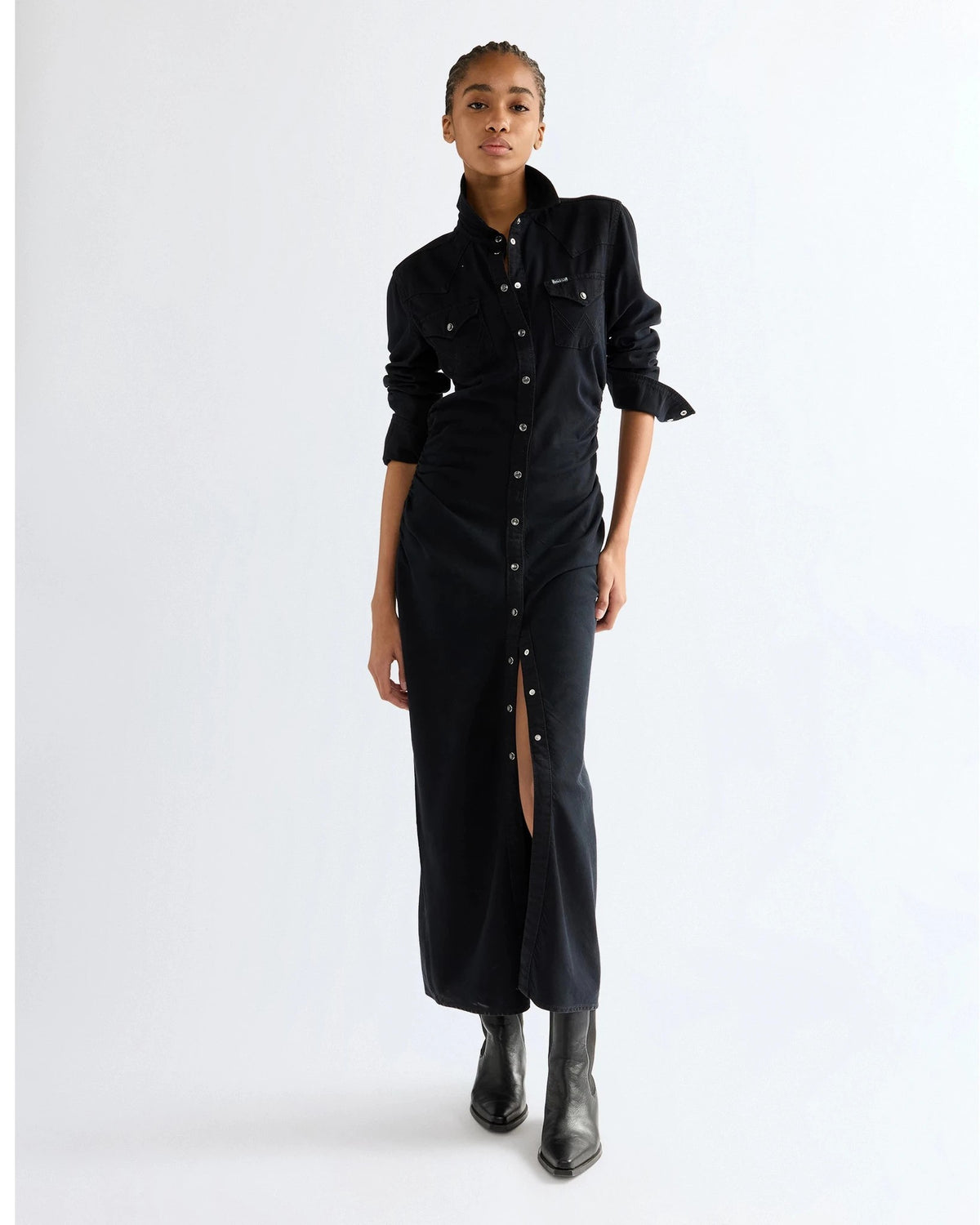 CINCHED WAIST MAXI black fade | Bildmaterial bereitgestellt von SHOES.PLEASE.