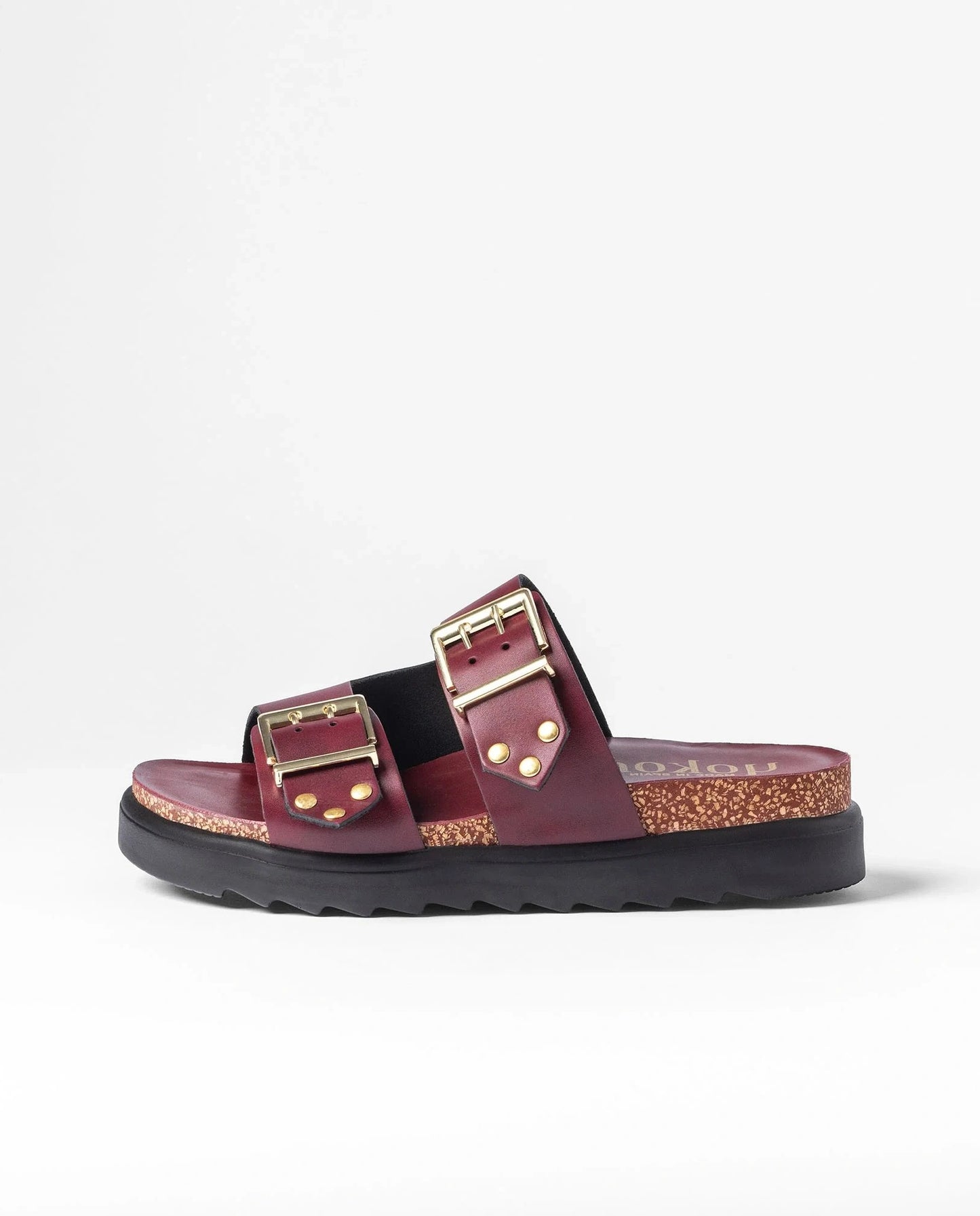 TUNEZ-262 Sandalia plana ALASKA burdeos | Bildmaterial bereitgestellt von SHOES.PLEASE.
