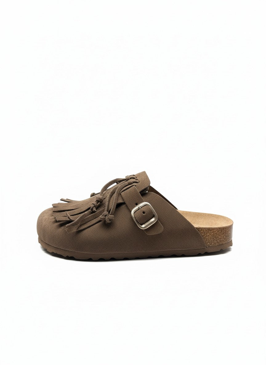 ZUECO-260 Zueco plano SERRAJE lodo | Bildmaterial bereitgestellt von SHOES.PLEASE.