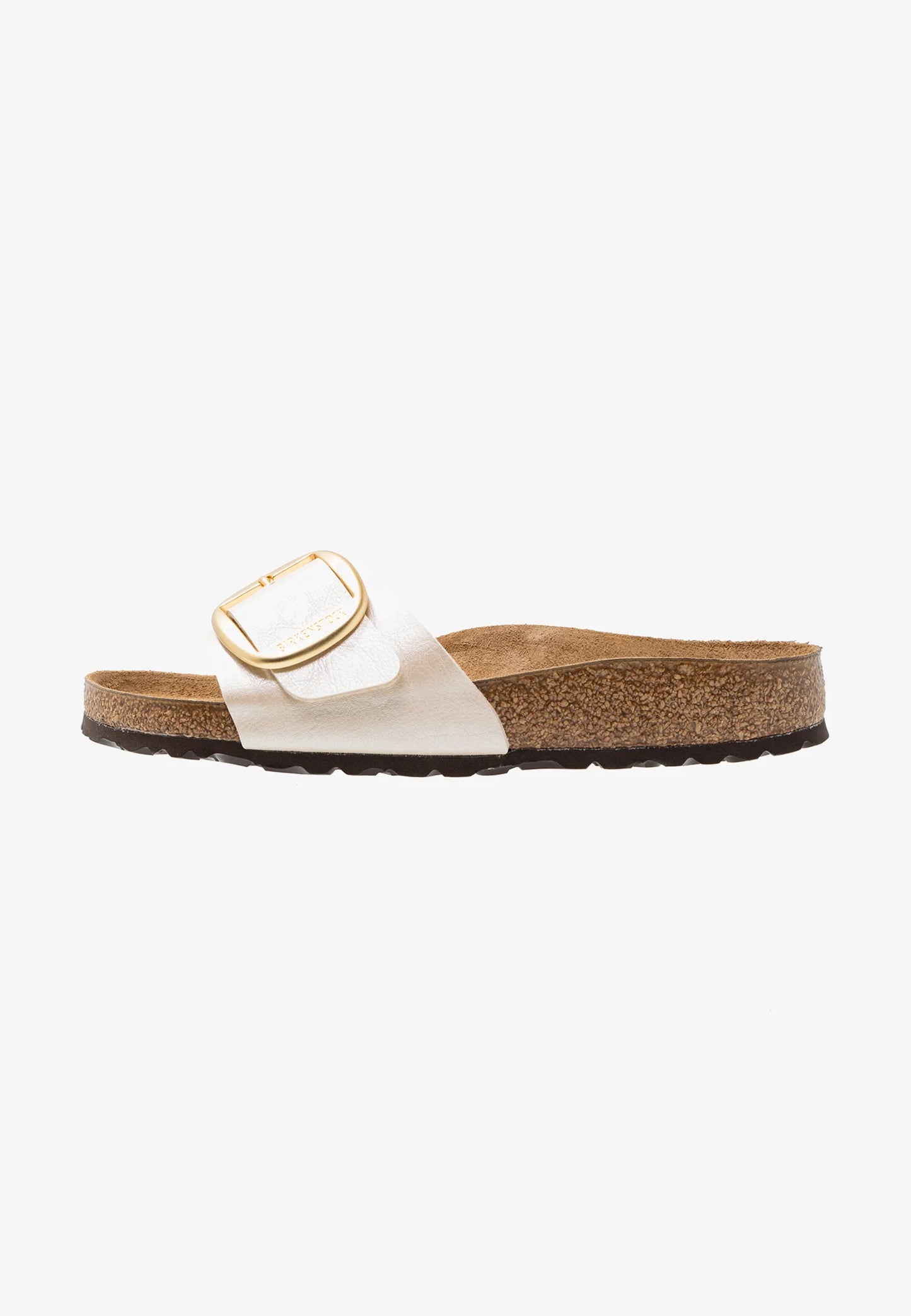 Madrid Big Buckle Birko-Flor Women Narrow graceful pearl white | Bildmaterial bereitgestellt von SHOES.PLEASE.