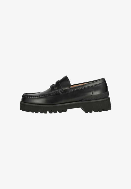 Mens Yukoner Penny black leather