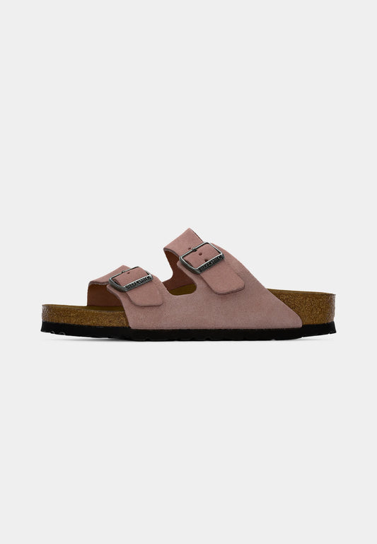 Arizona Suede Leather Unisex Narrow pink clay