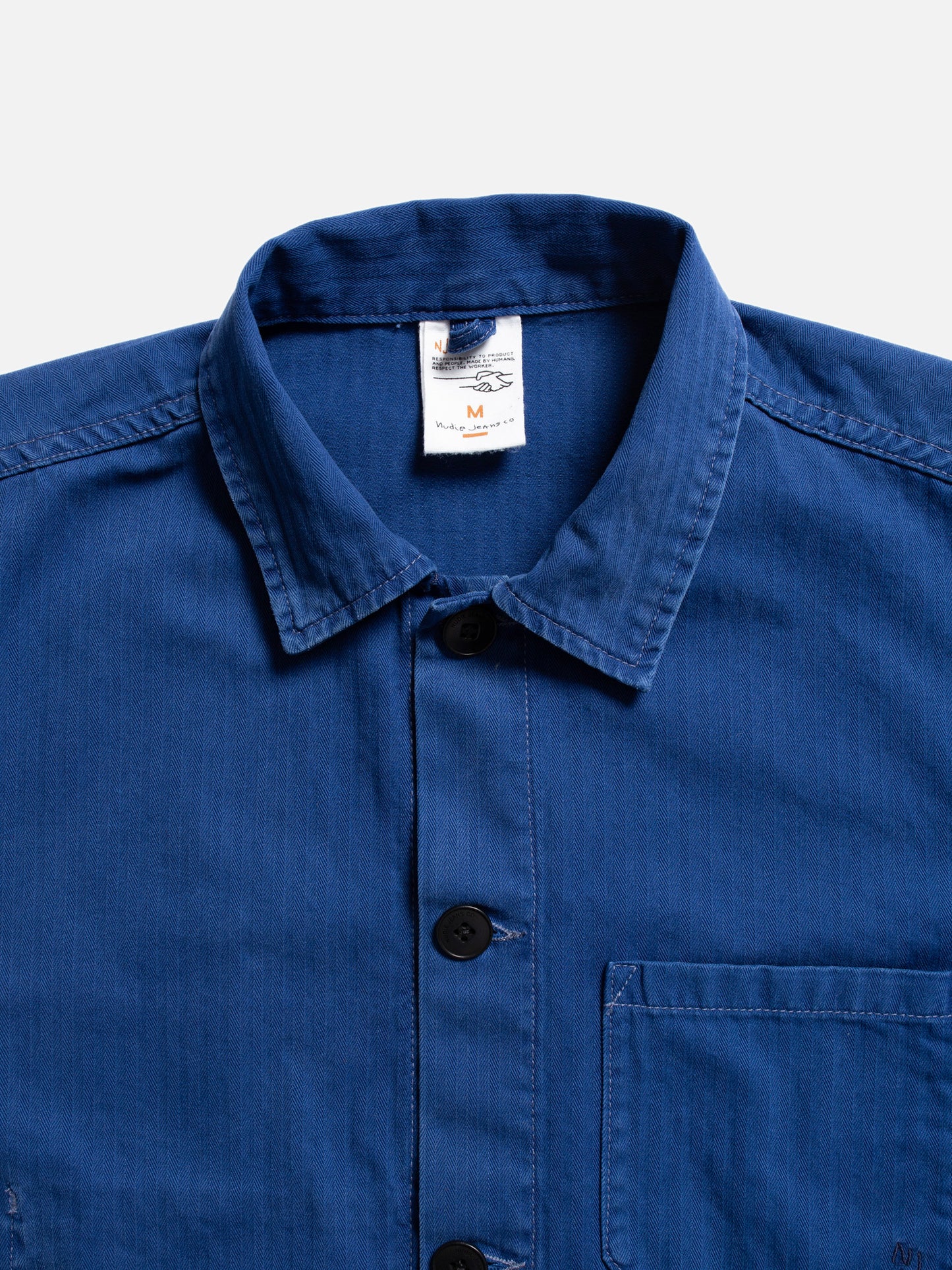 Buddy Herringbone Chore Jacket  blue | Bildmaterial bereitgestellt von SHOES.PLEASE.