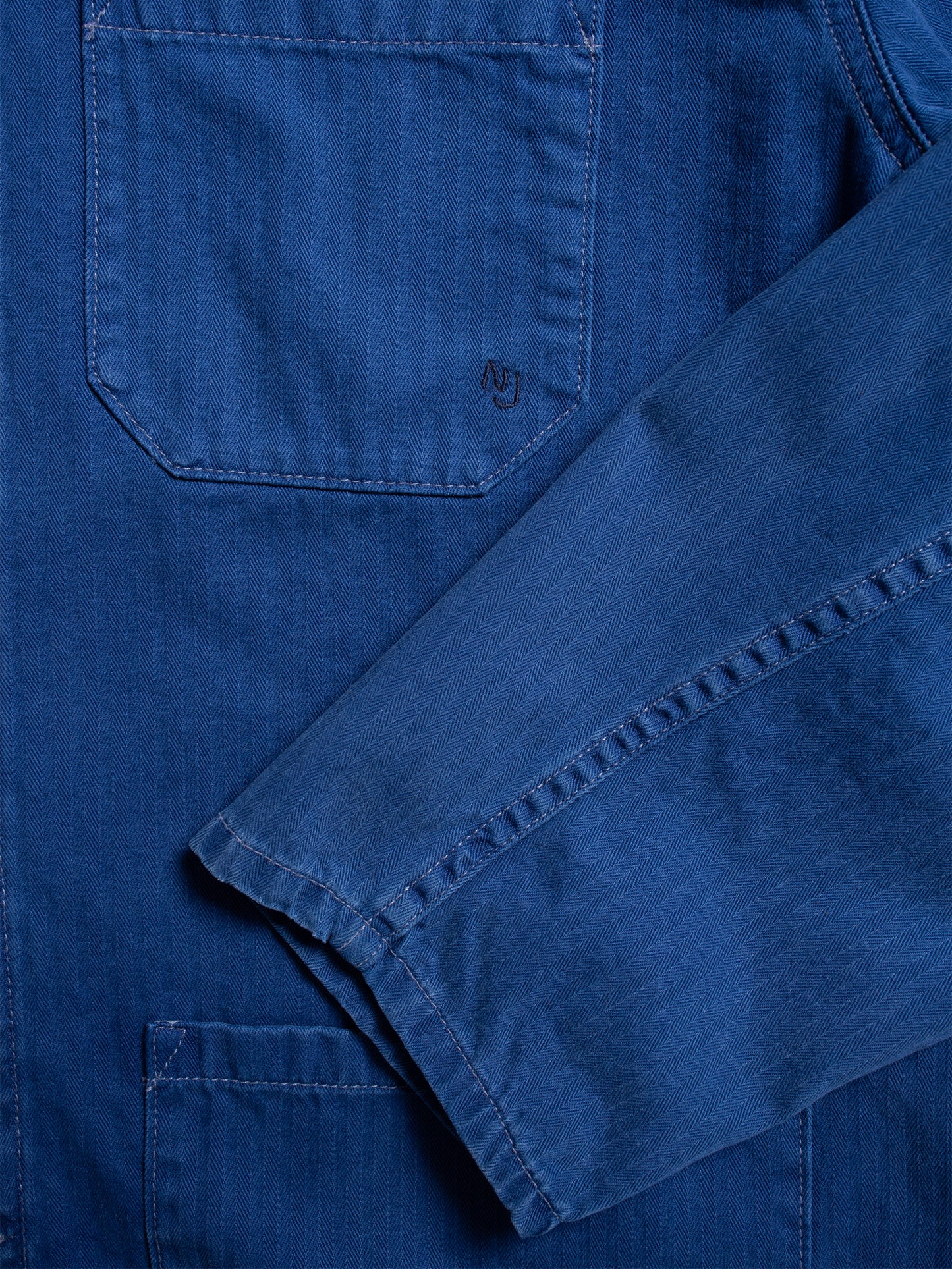 Buddy Herringbone Chore Jacket  blue | Bildmaterial bereitgestellt von SHOES.PLEASE.