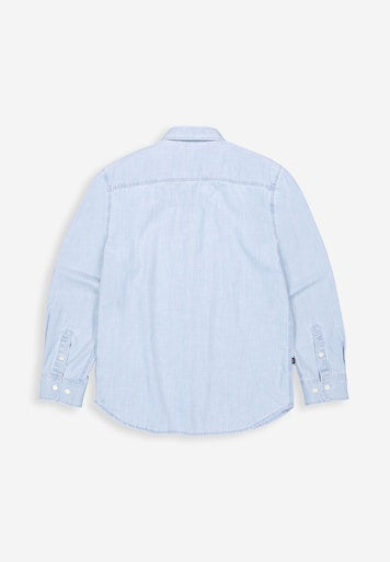 Upton Chambray Shirt shark blue | Bildmaterial bereitgestellt von SHOES.PLEASE.