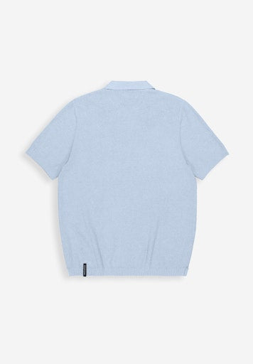 Boucle Knit Polo shark blue | Bildmaterial bereitgestellt von SHOES.PLEASE.